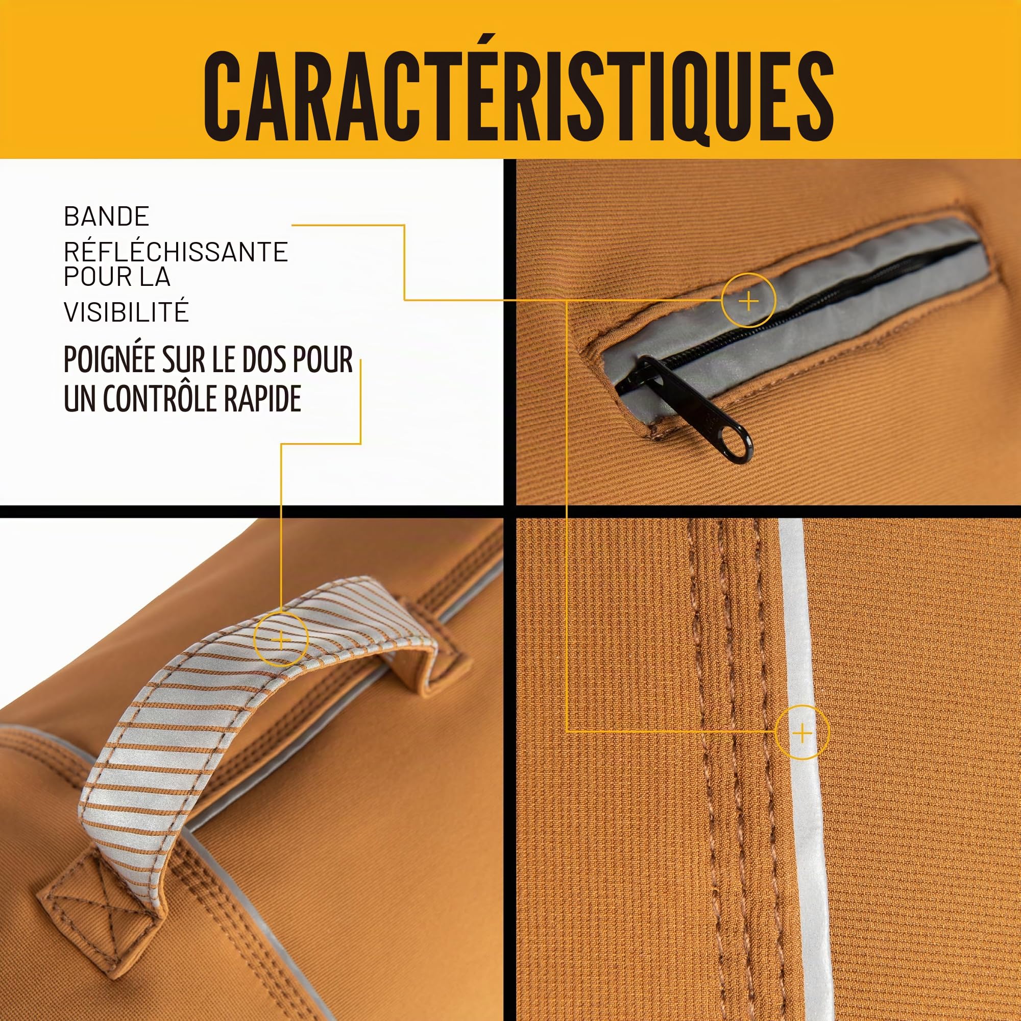 Carhartt Quick Duck Jac Gilet pour Chien en Toile Hydrofuge Marron Taille S