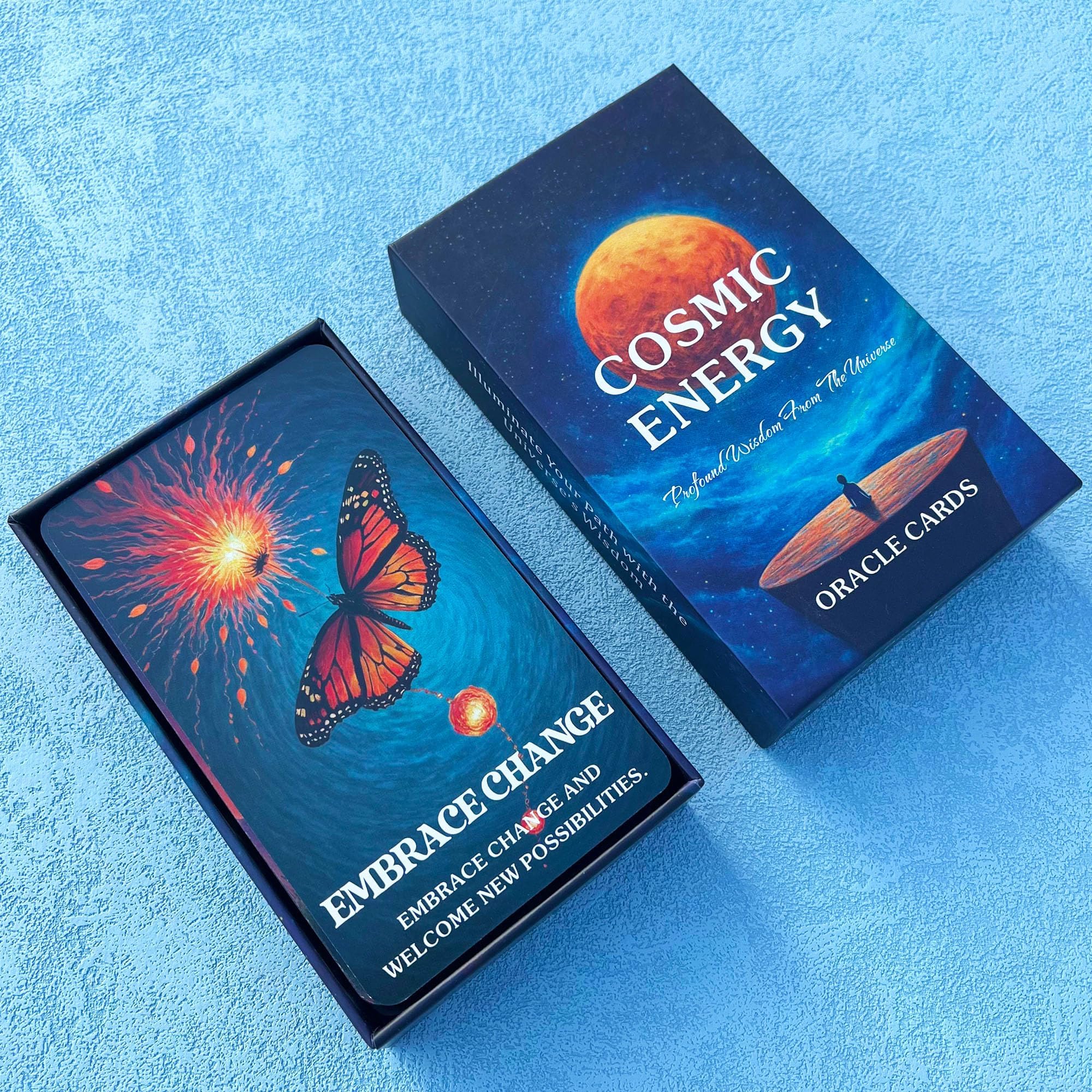 QCFQCF Cosmic Oracle Cards, Universe Message Oracle Cards for Beginners Inner Strength, Spiritual Guidance Oracle Deck - Image 2