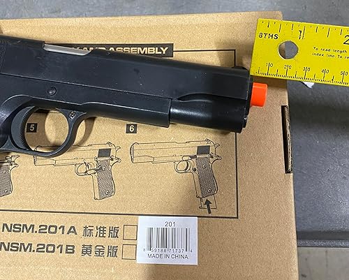 Miniatura 4 de Evike Airsoft - Pistola de Airsoft 1911 con resorte de tamaño completo con resorte GI estilo Airsoft 1911