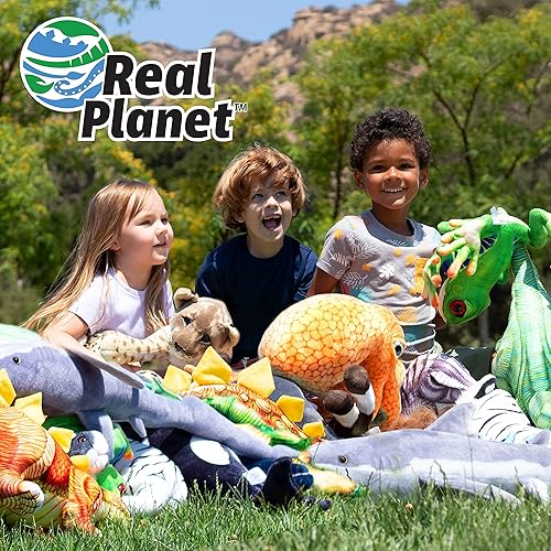 Miniatura 7 de Real Planet Juguete de peluche de tiburón, regalo realista para niños de todas las edades, animal de peluche grande y suave, regalos de cumpleaños