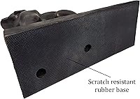 Vista 4 de Lulu Decor, Tope de puerta de perro de hierro fundido, topes de puerta de peso 5 libras (negro)