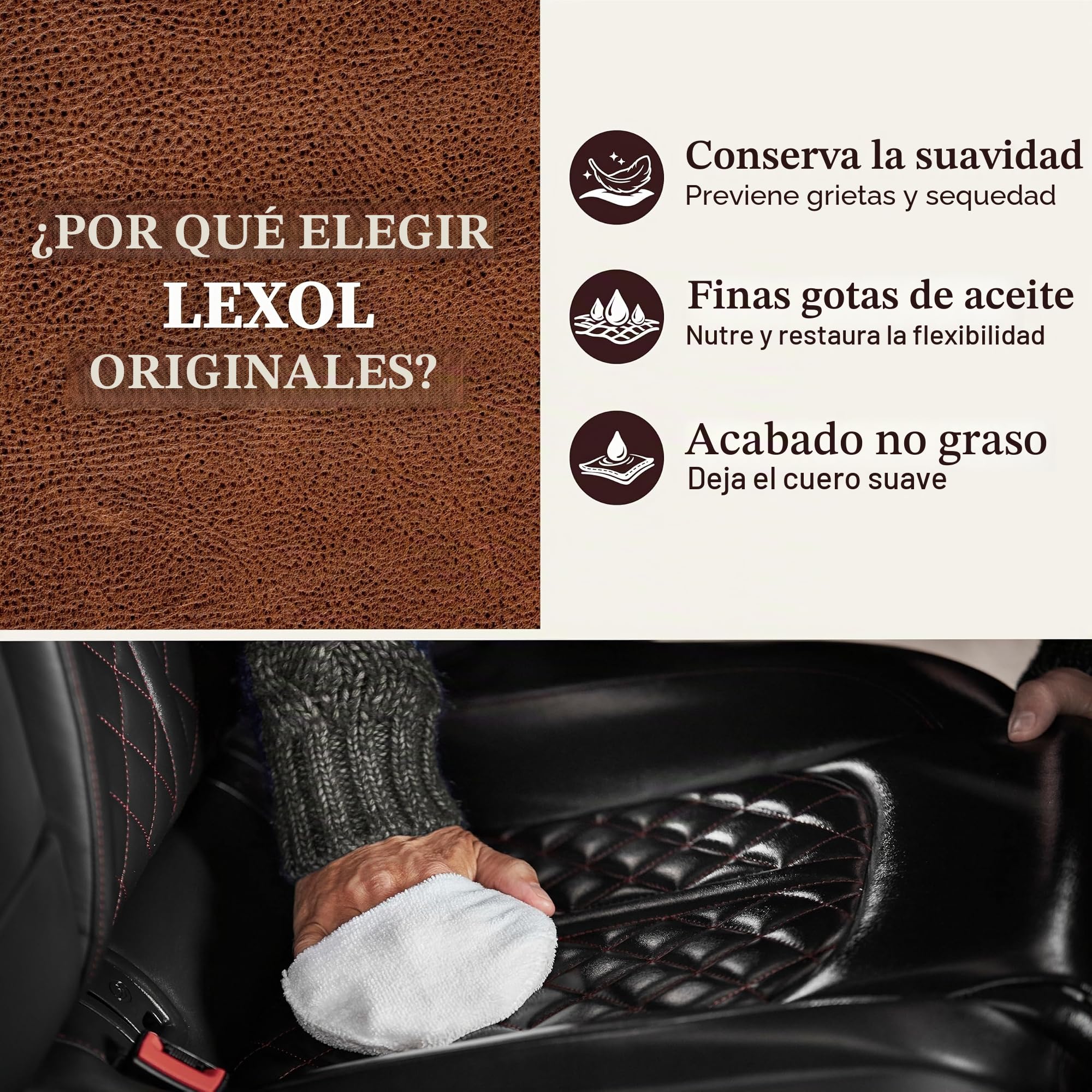 Lexol Acondicionador de Cuero, 16.9 onzas, Spray de gatillo -LXBCD16
