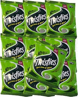 Twisties Sour Cream & Chives Snacks (Pack of 10 x 20g Bag) A Whirlwind of Flavour in Every Bite! By FijiProduct.com From FIJI