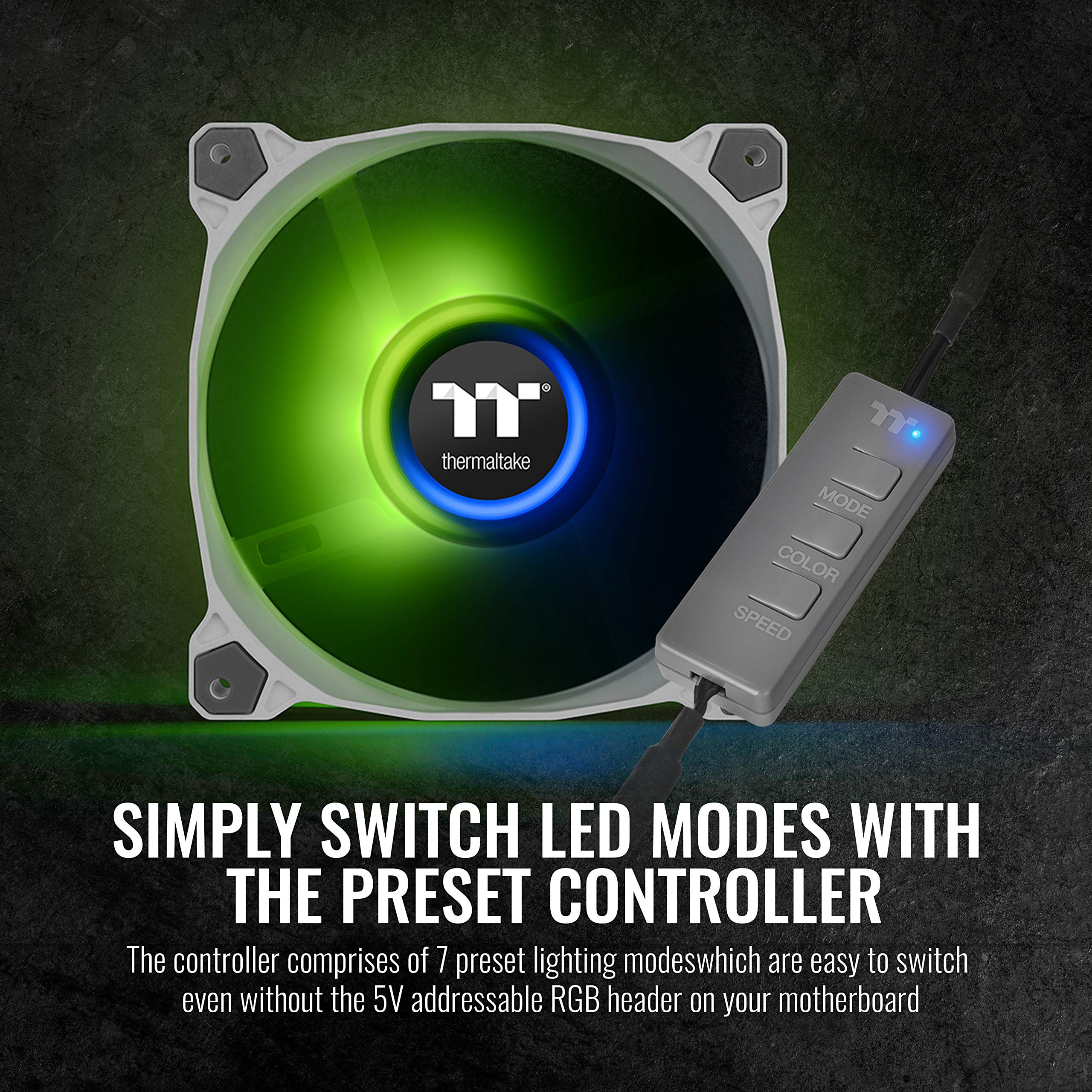 Thermaltake Pure Duo 120mm 16.8 Million RGB Color 5V ARGB