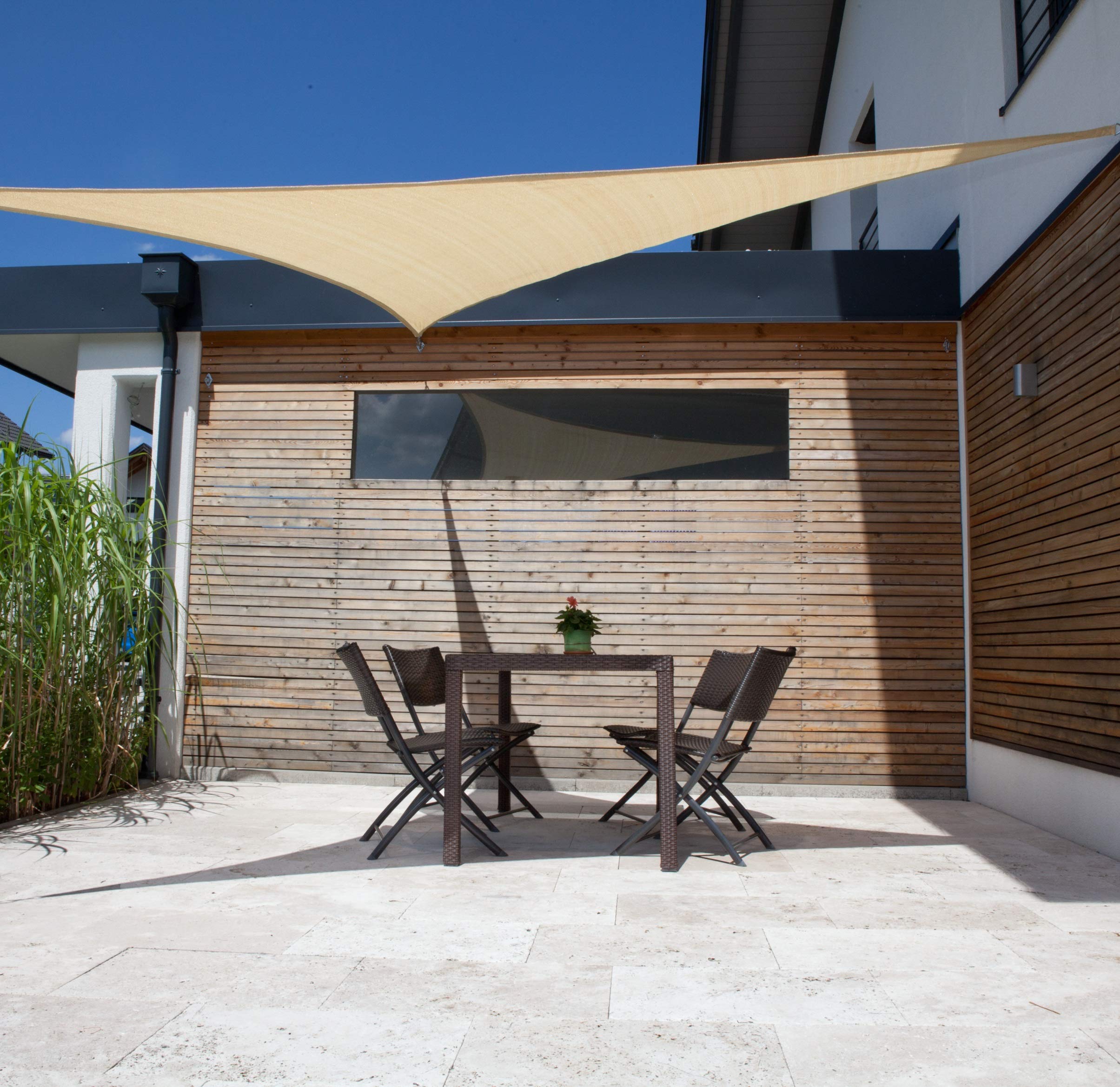 Windhager 10965 - Tenda a vela Patio (5 x 5 x 5 m), Beige