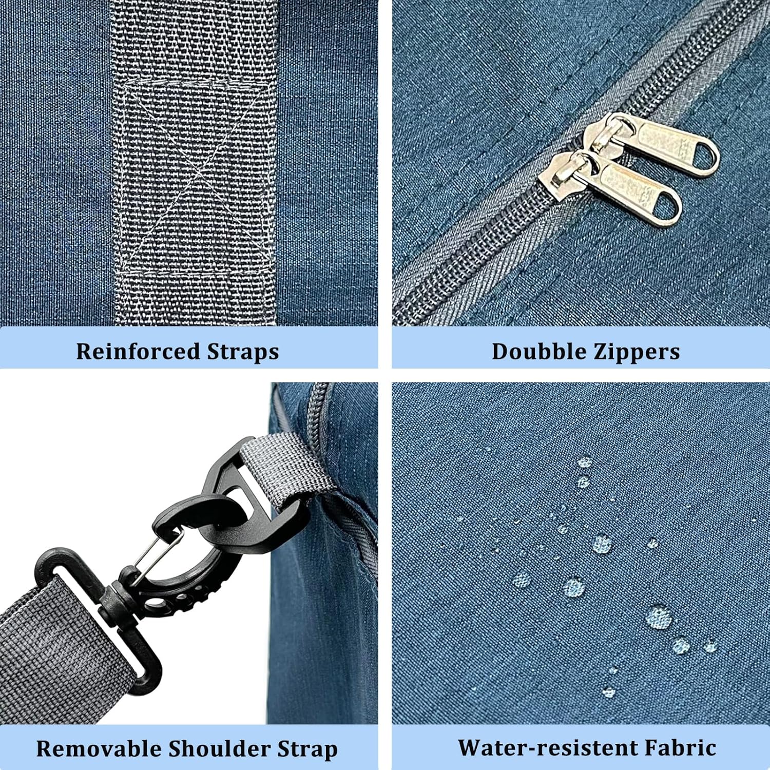 For Spirit Airlines Personal Item Bag 18x14x8 with Wet Pocket Foldable Travel Duffel Bag Underseat Carry on for Men & Women - Image 4