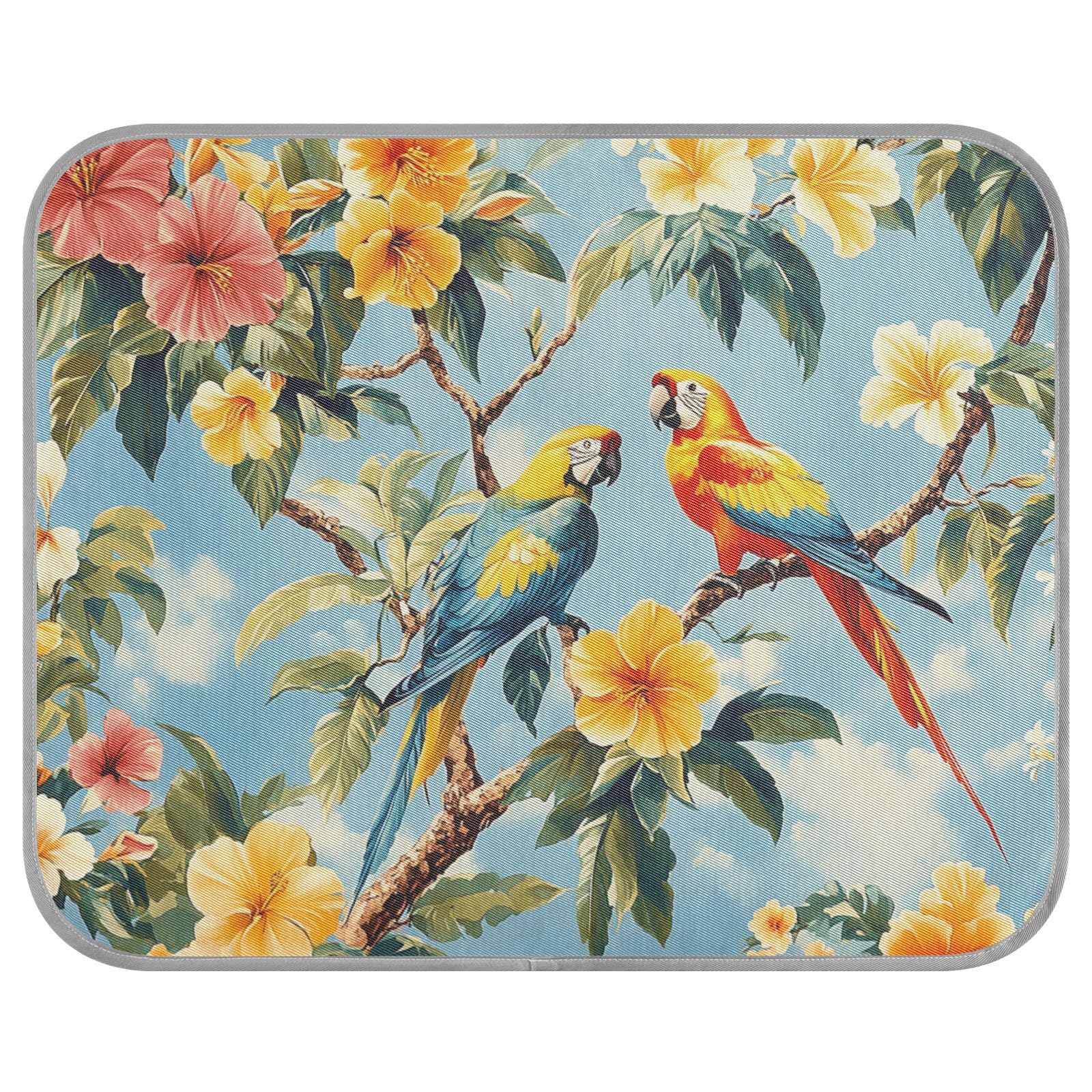 siphylline Tropical Plants Parrots Animals Summer Cooling matt Self Cooling Cold mat for cat Indoors Cordless Camas frias para Perros S