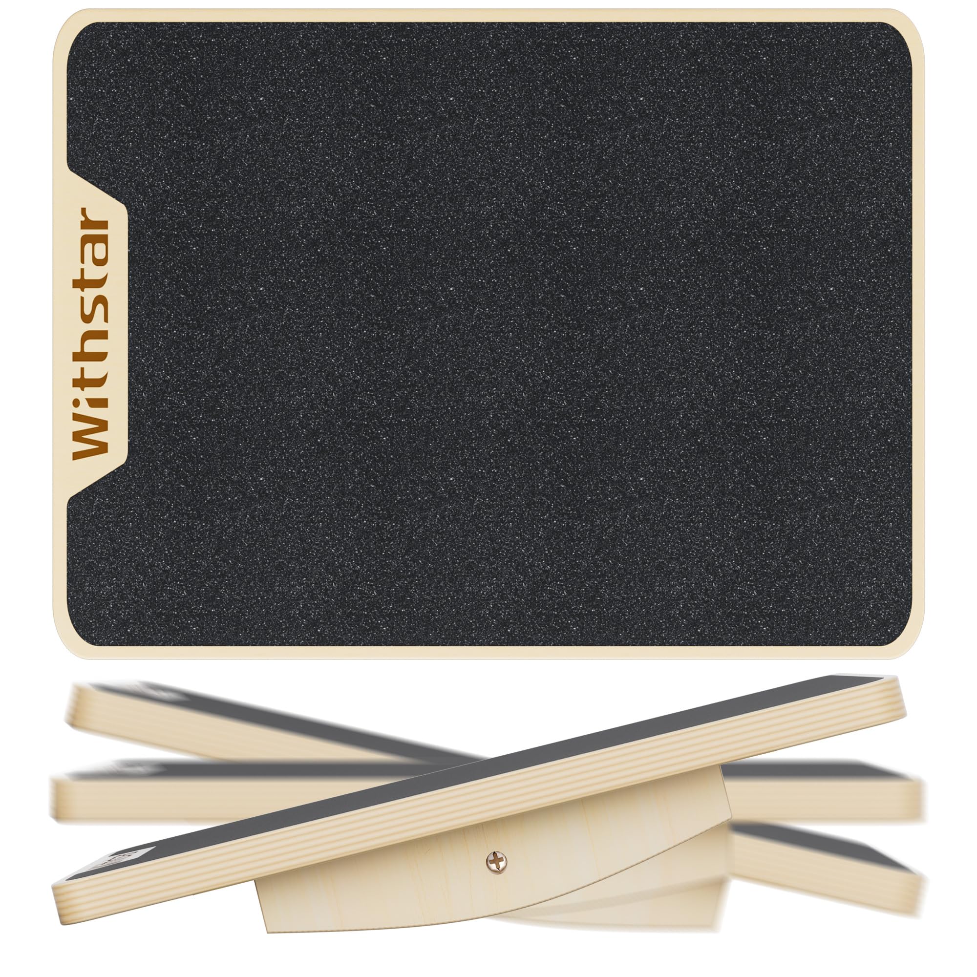 Balance Board Professional Wobble Board for Adults Anti-Slip 350LBS Balance Boards Anti-Slip Standing Desk Core Strength Wooden Balance Board