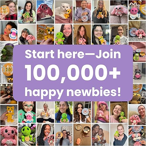 Miniatura 5 de Cookie Box Kit de ganchillo para principiantes - Aprende a tejer animales de peluche Amigurumi - Regalo - para niños (13 +) y adultos - Hilo apto