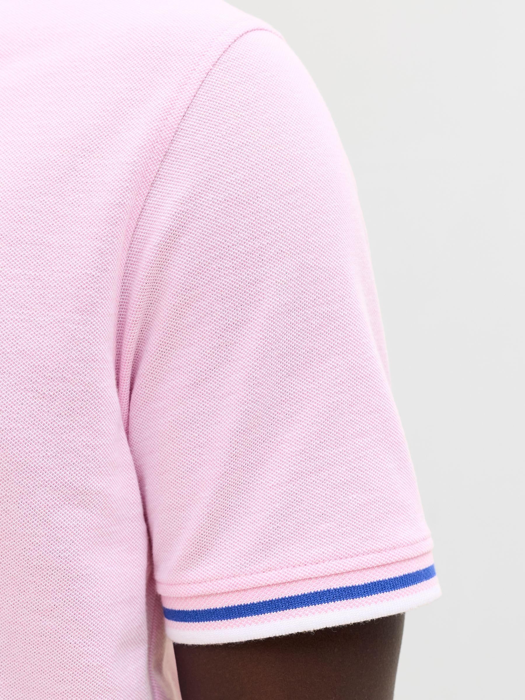 JACK & JONES Jjepaulos Polo Ss Noos, pryzm Pink, L