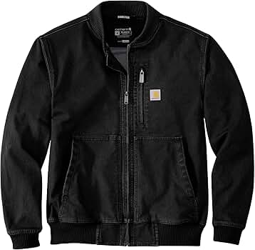 Amazon.com: Carhartt Men's Rugged Flex Duck Relaxed Fit Bomber
