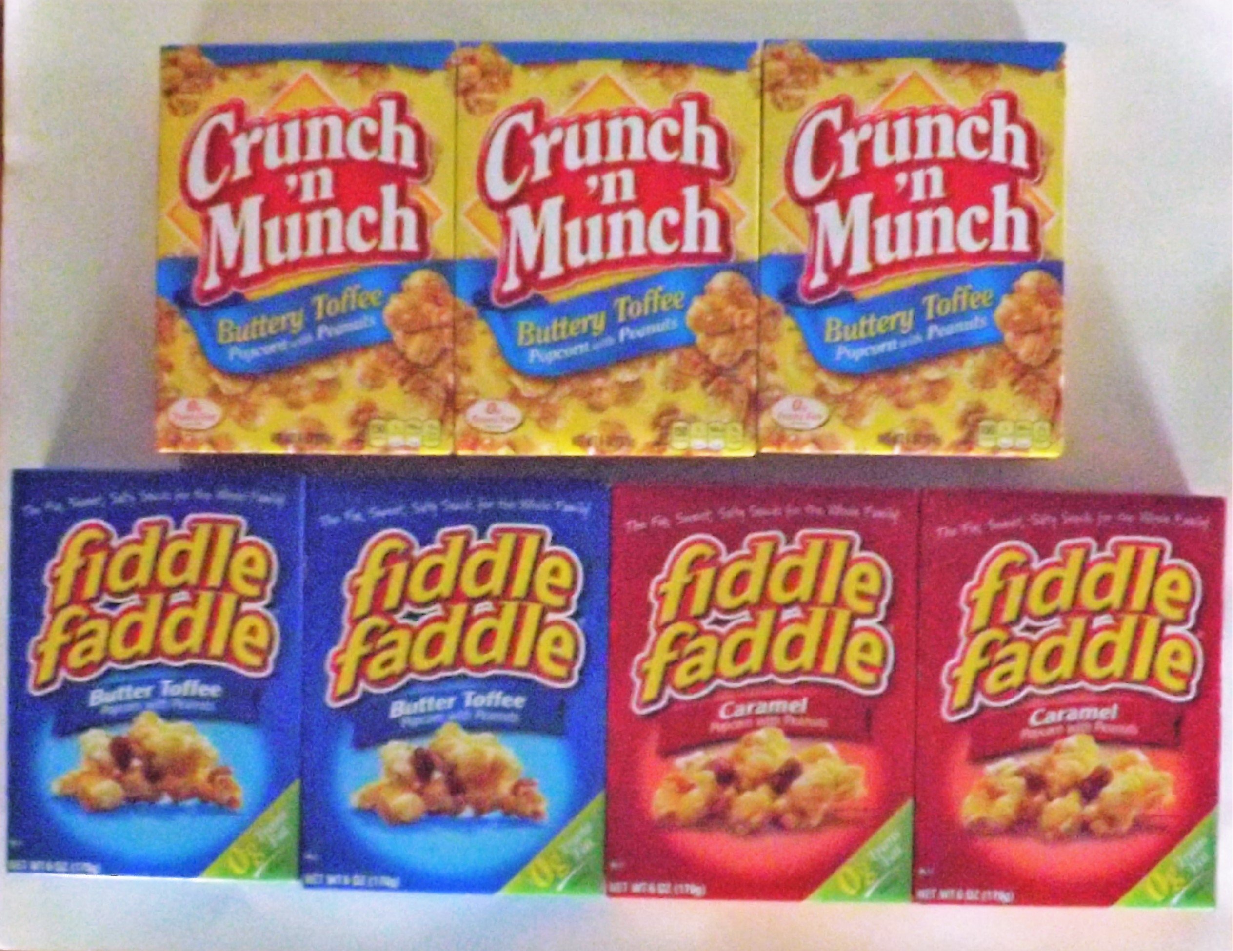 Fiddle Faddle Crunch 'n Munch Bundle - total 7 boxes