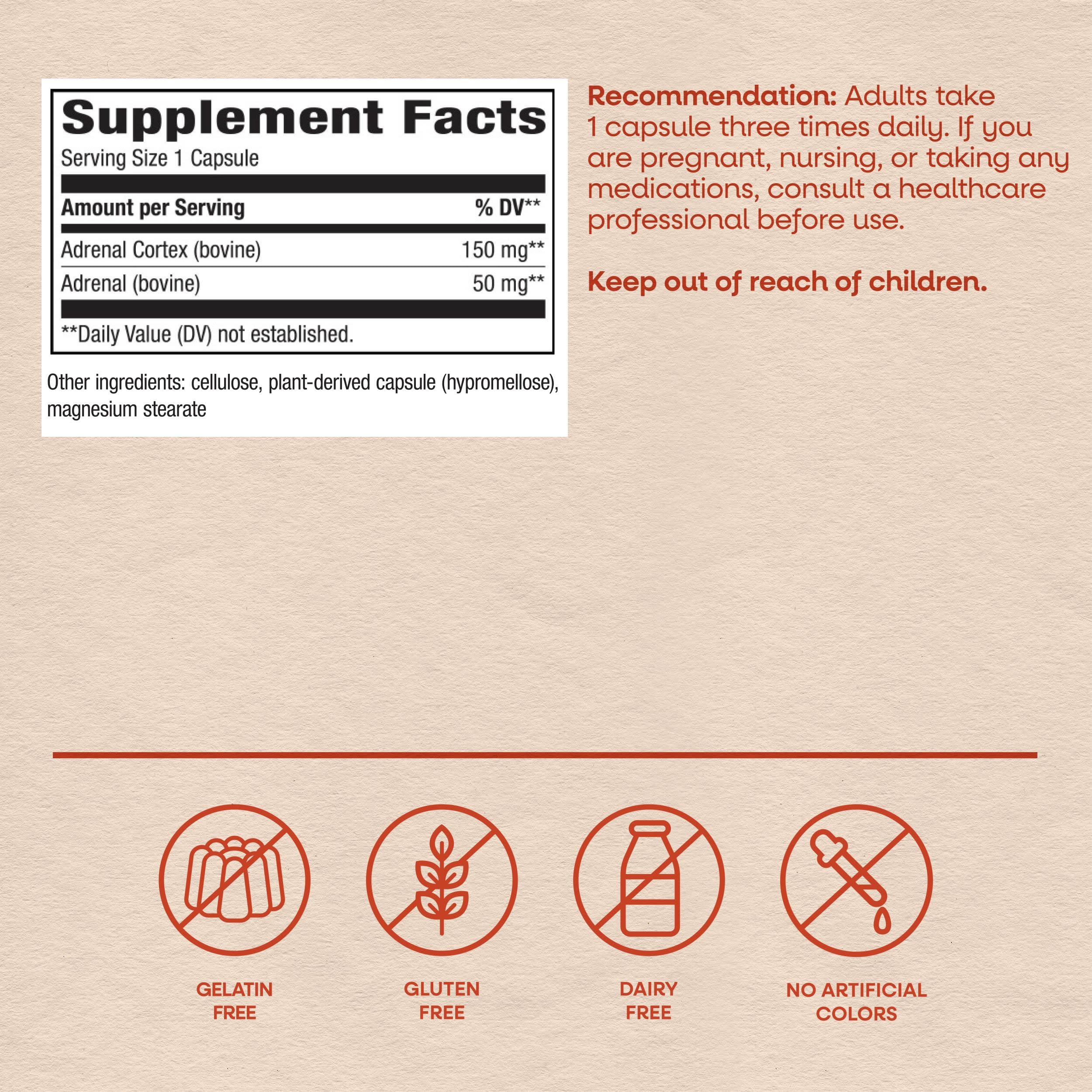 Nature's Way ADRENergize Adrenal Support Glandular Complex*, 50 ct — Amazon image 6