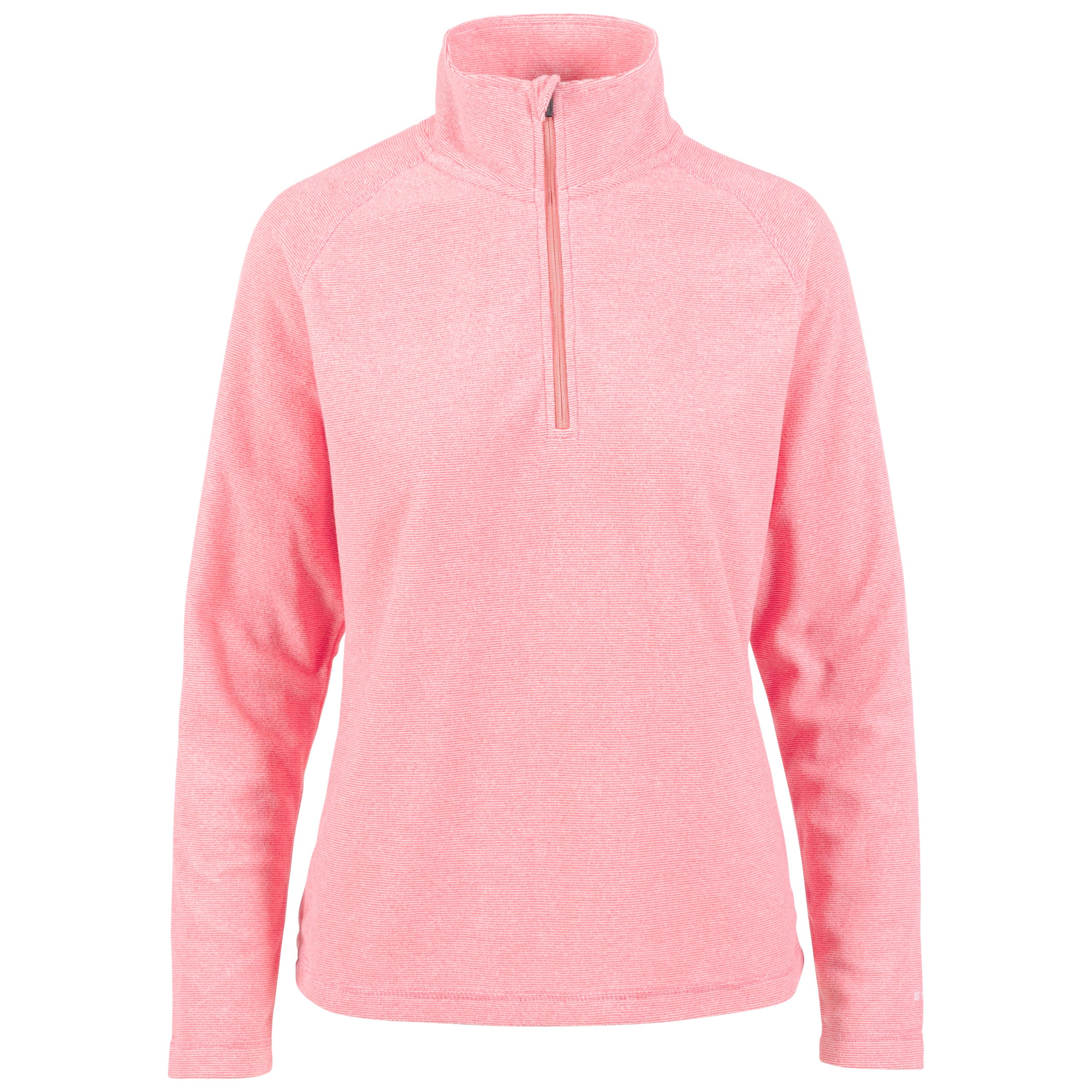 Trespass Womens Brushed Back Fleece Top Meadows - 1/2 Neck Zip Jumper