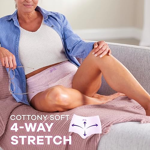 Vista 36 de Always Discreet - Ropa interior para incontinencia y posparto para mujeres, talla S/M, máxima protección, 32