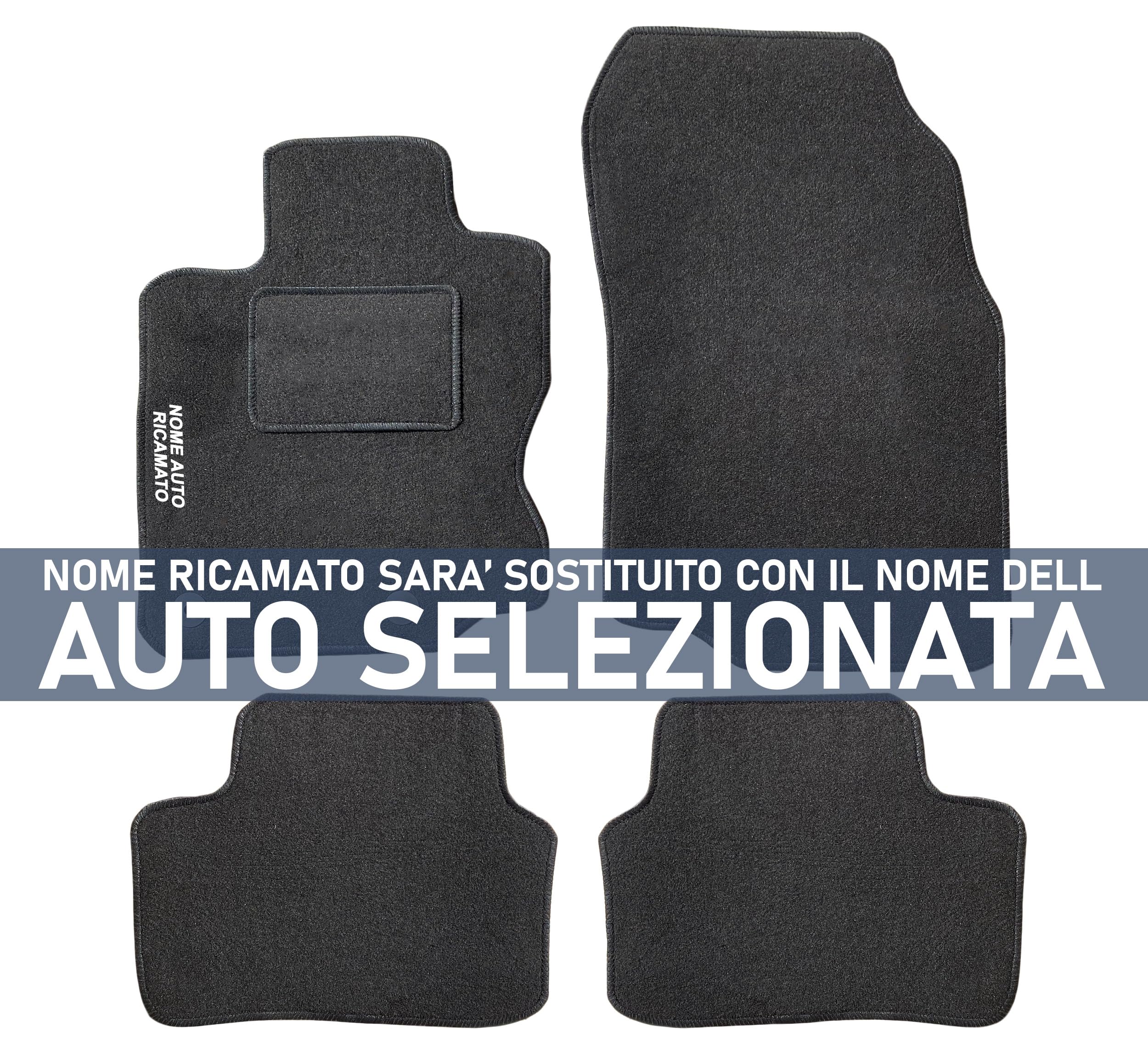 Kit Tappetini Auto Anteriori Per Renault Kadjar 2015-2025 - 2 Pezzi In Moquette Su Misura Con Bottoni - 2