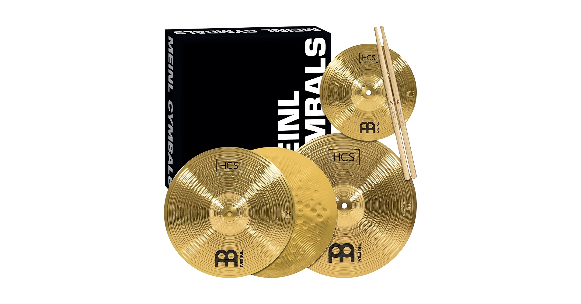 Amazon.com: Meinl Cymbals HCS Cymbal Set Box Pack for Drums