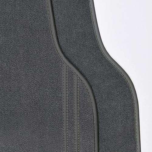 Miniatura 7 de CAR PASS Alfombrillas para el suelo del automóvil, alfombrillas de automóvil de cuero con borde impermeables con línea de doble costura y diseño de