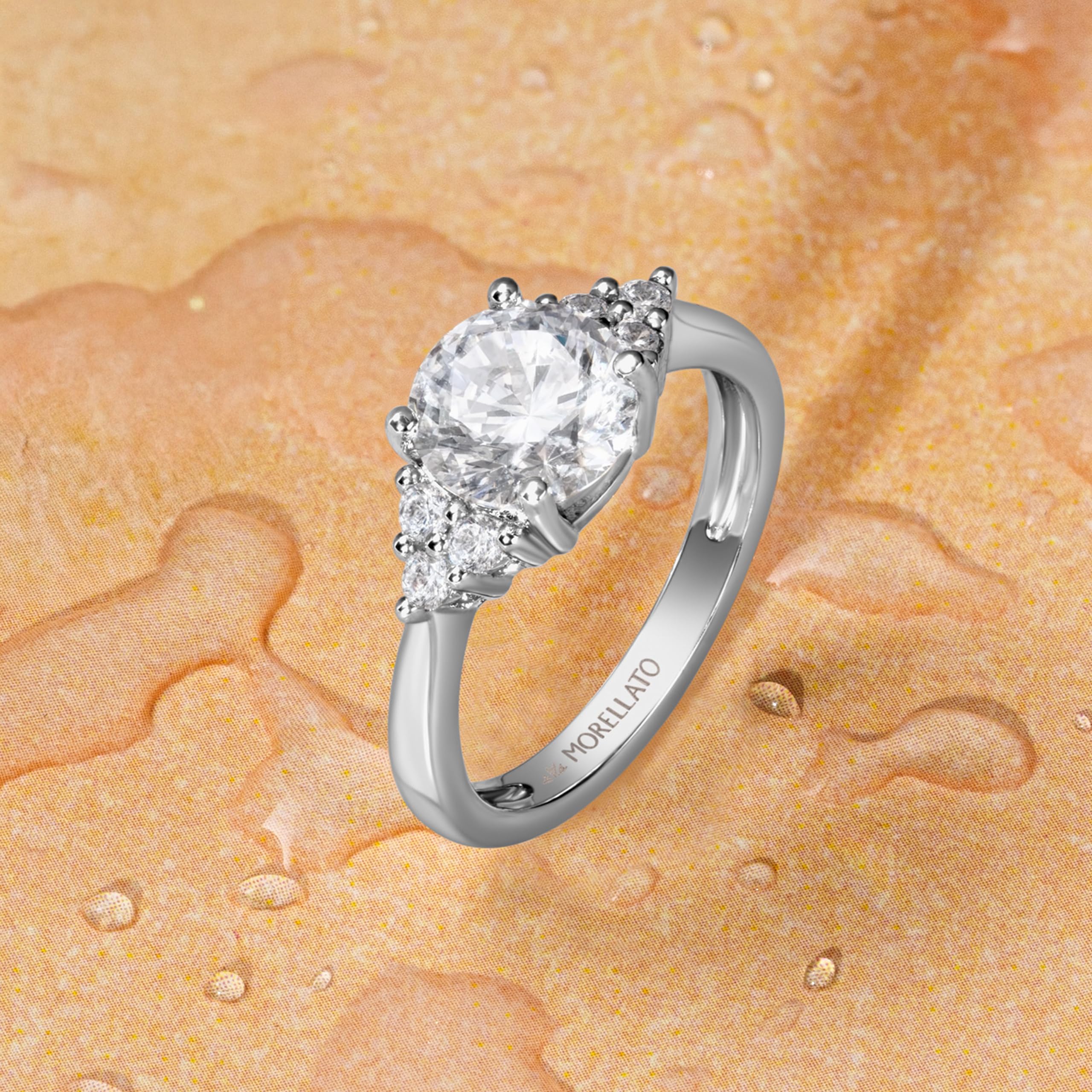 Morellato Anello Donna in Argento 925% riciclato con Zirconi, Collezione TESORI, Regalo Anniversario