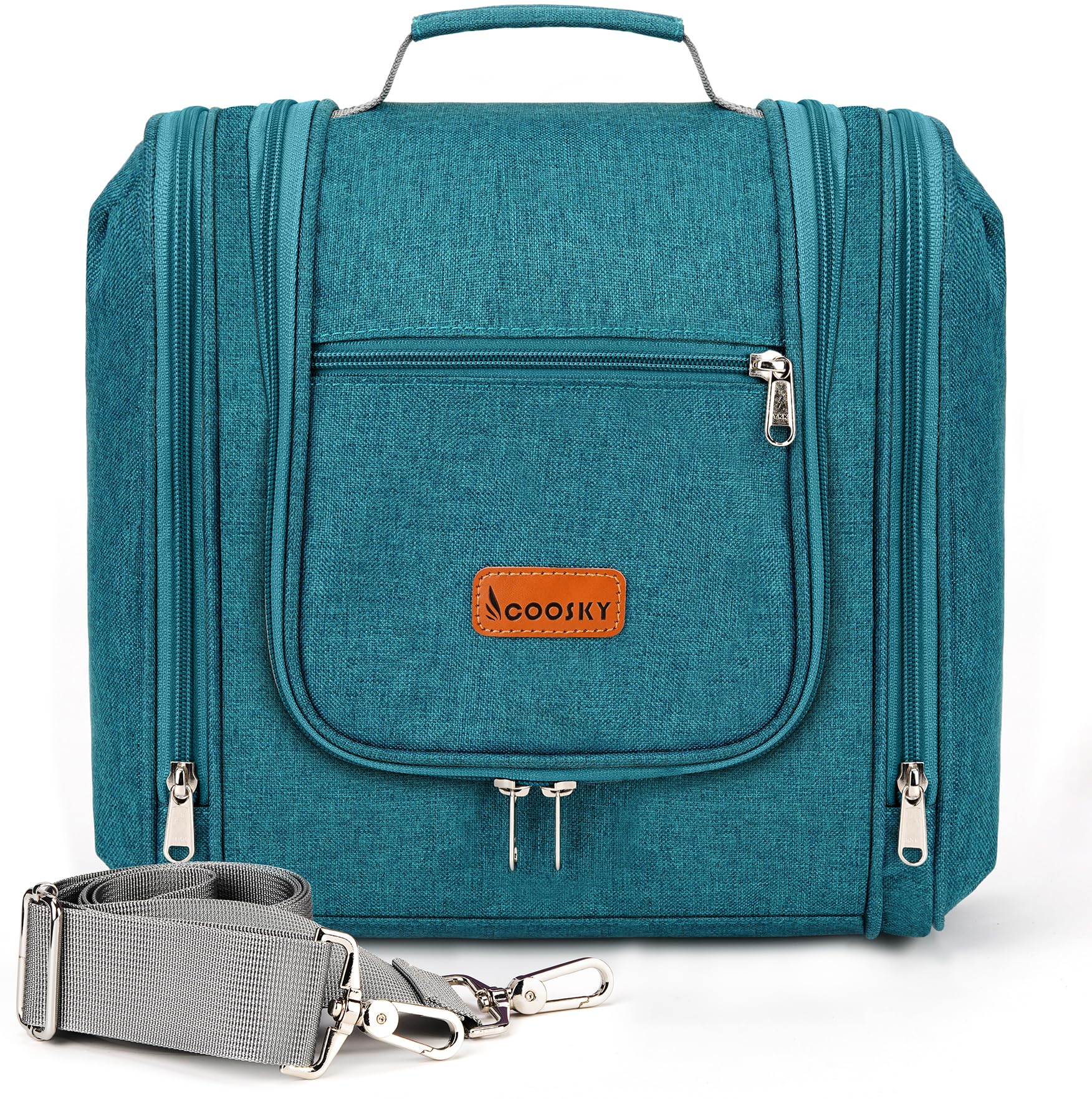 Hanging Travel Toiletry Bag for Women and Men, 6 Organizer Compartments, Large Toiletries…