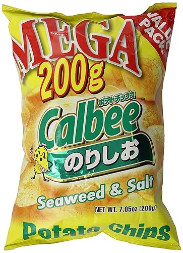 Calbee Papas fritas de algas y saladas, 7.05 onzas