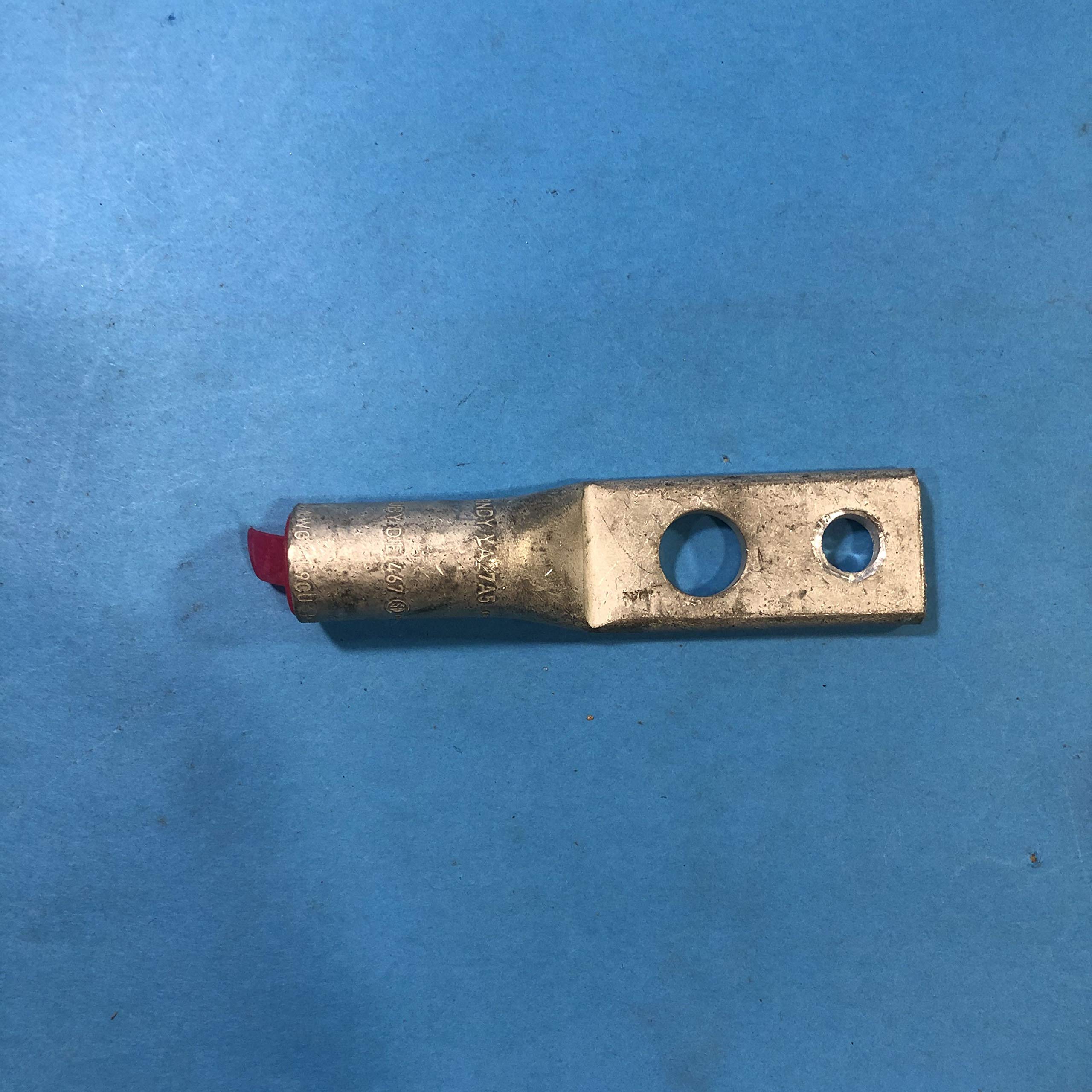 Burndy YA27A5 Two Hole Lug Compress Connector, 3/0 Awg