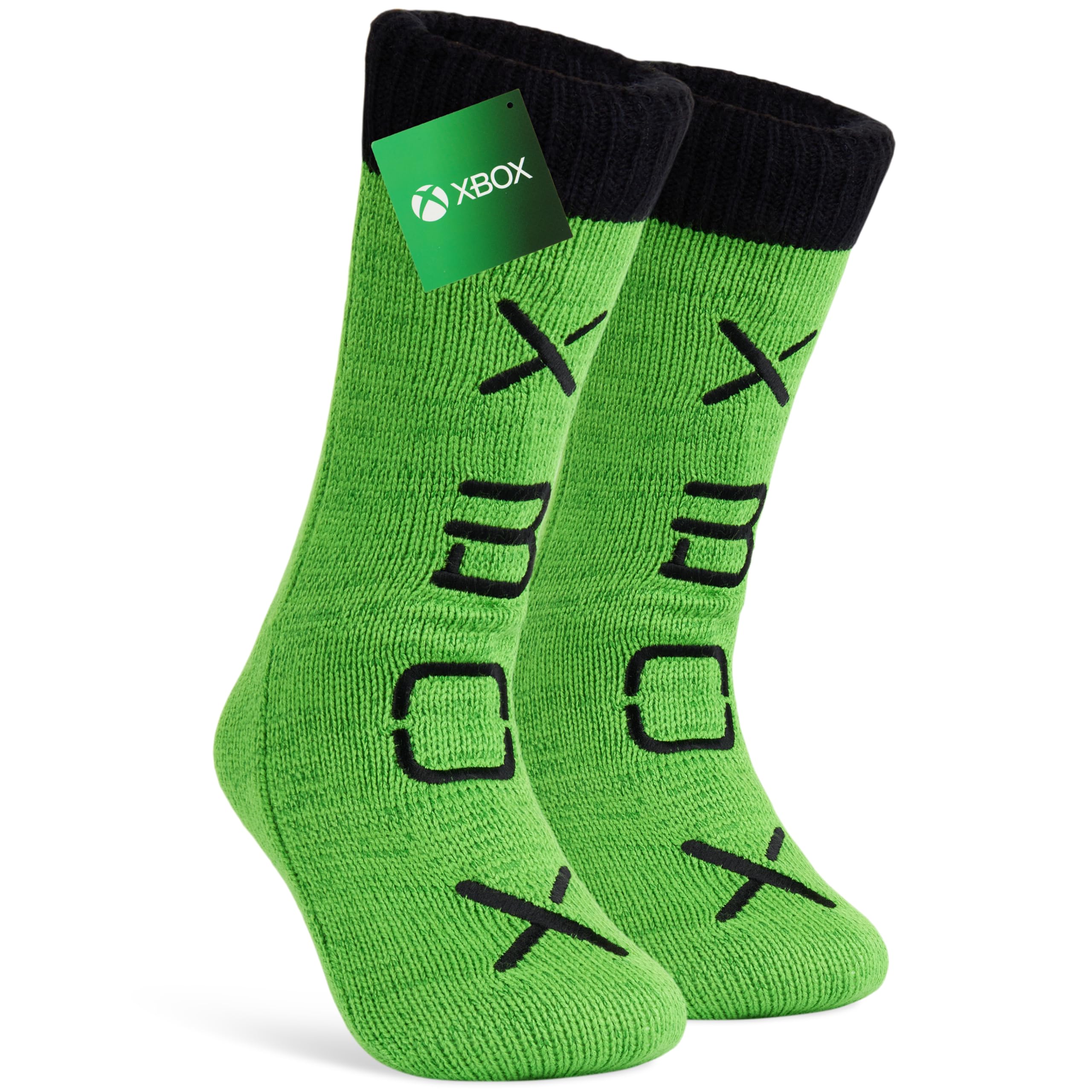 Pantofole Calzino Xbox Per Bambini E Adolescenti – Pile Morbido, Antiscivolo, Ufficiale, Taglia Unica (36-42 EU) - copertina