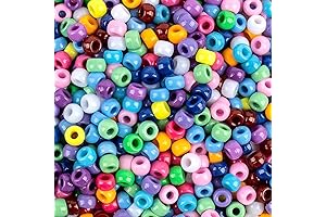 1000+ Pcs Pony Beads Bulk