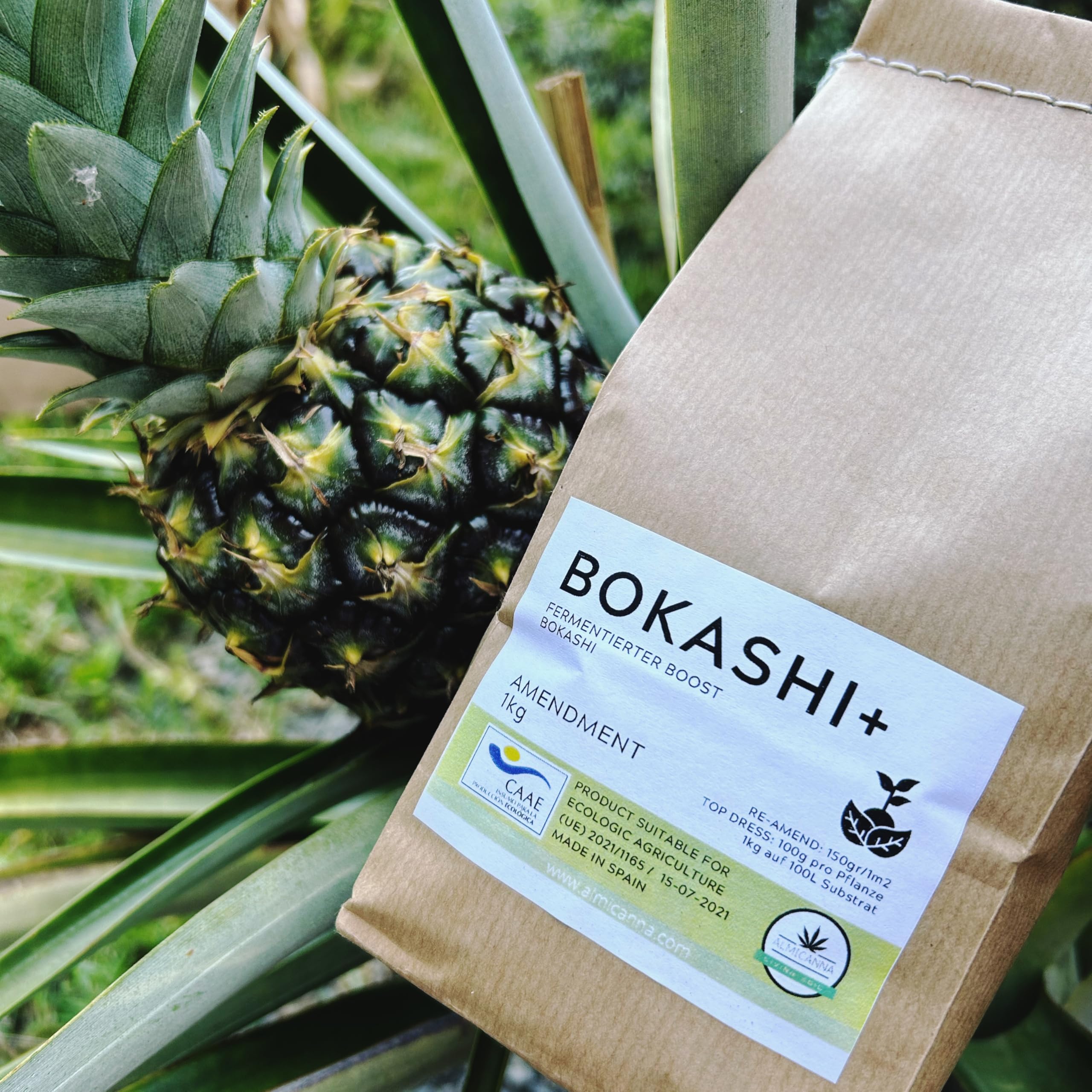 Bokashi+ con microorganismos eficaces – | Regenerador microbiano del suelo para cultivo de cannabis | Activador para cubos Bokashi (1KG)