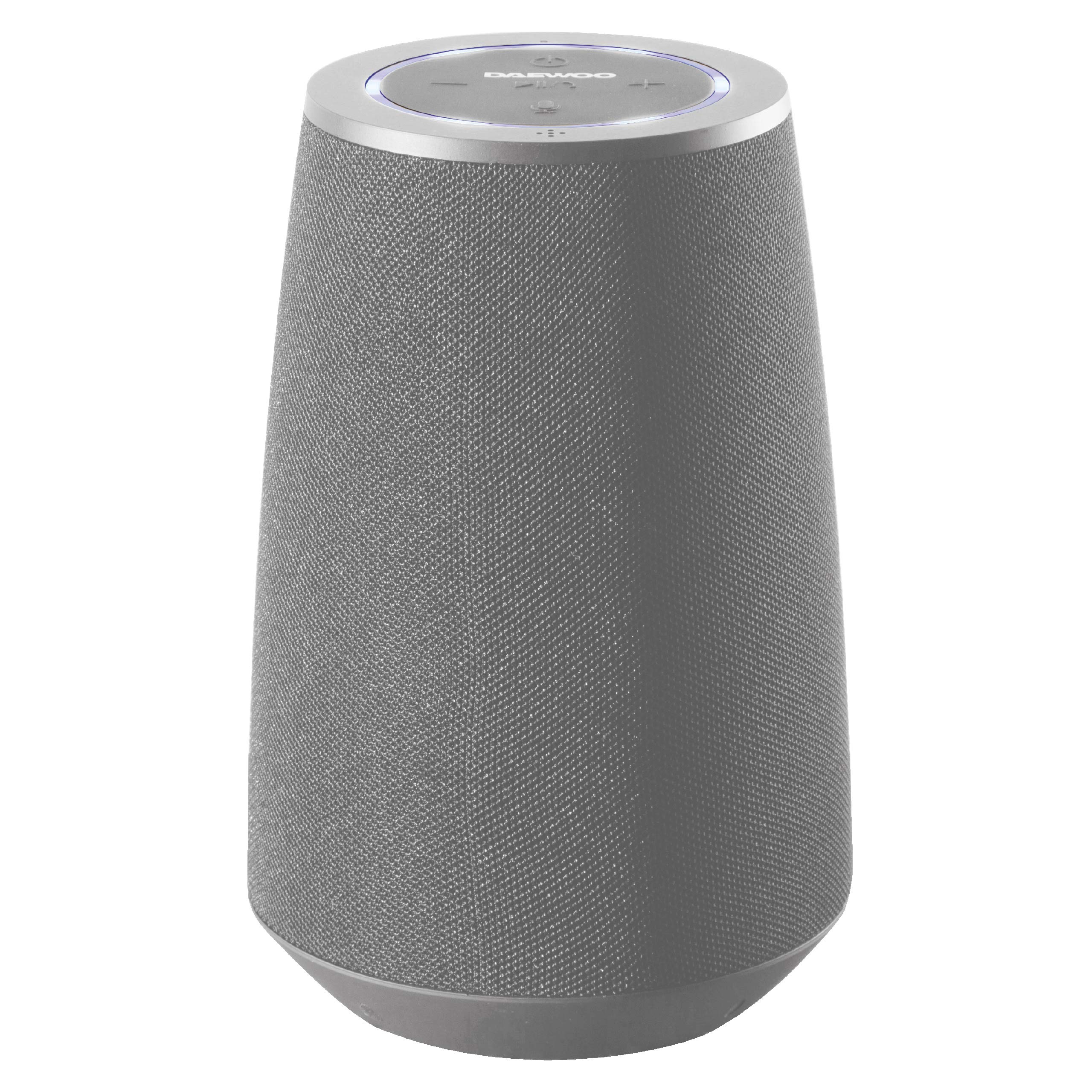 Daewoo Voice Assistant Bluetooth Speaker, Compatible with Siri & Google Assistant Grey, AVS1425