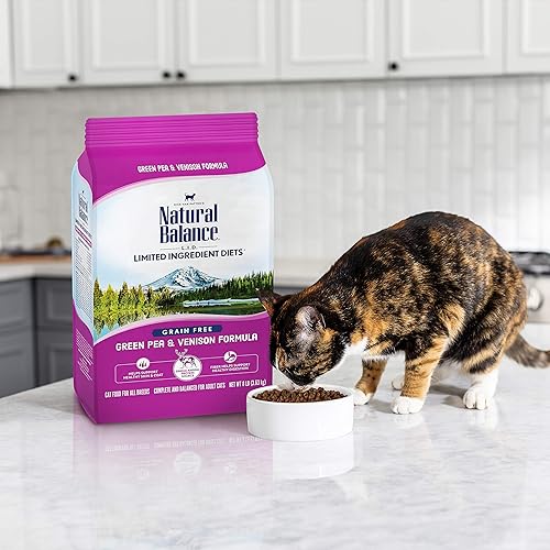 Miniatura 59 de Comida seca para gatos Natural Balance, con ingredientes limitados, Negro/Gris