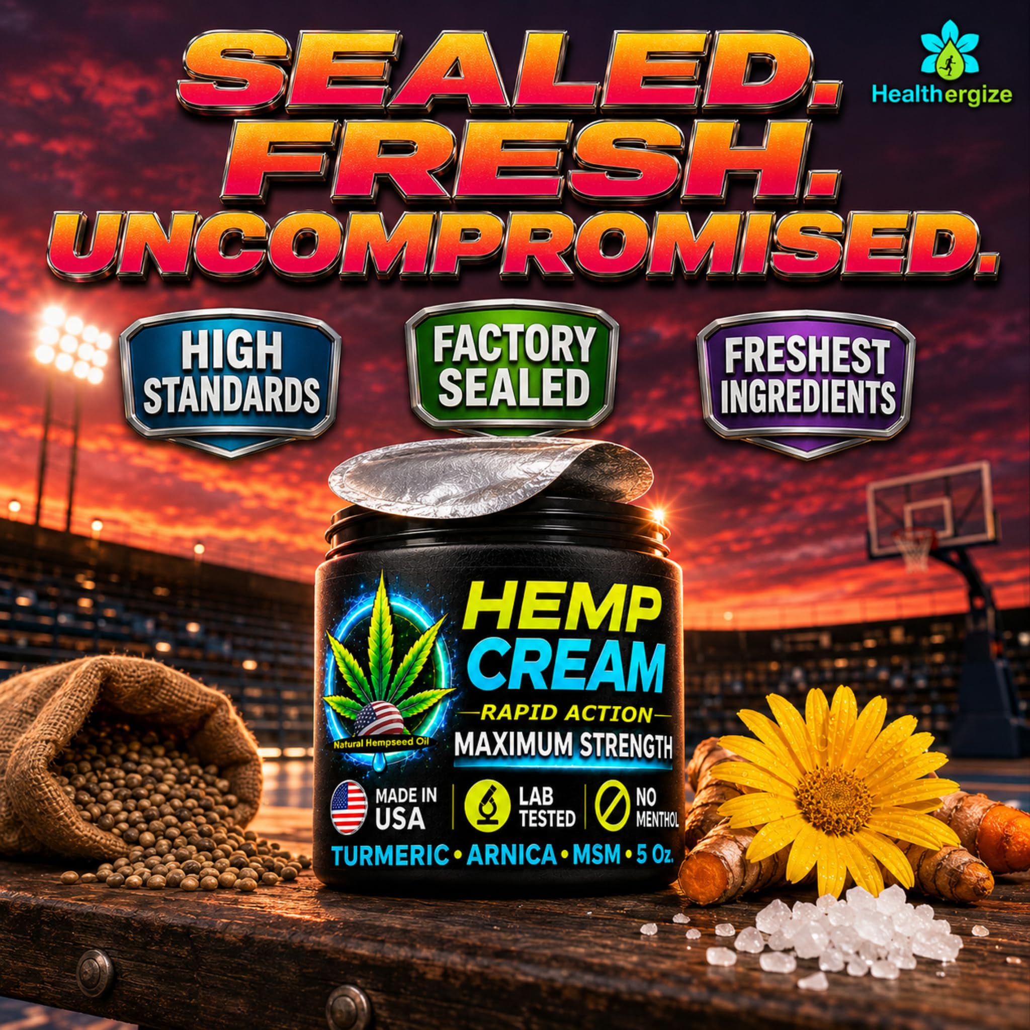 Hemp Cream Maximum Strength – Hemp Cream for Muscles – Knees, Back, Neck & Feet – with Hempseed Oil, Arnica, MSM, Lavender & Aloe – No Menthol, Lab Tested – 5 Oz, Made in USA — Amazon image 8