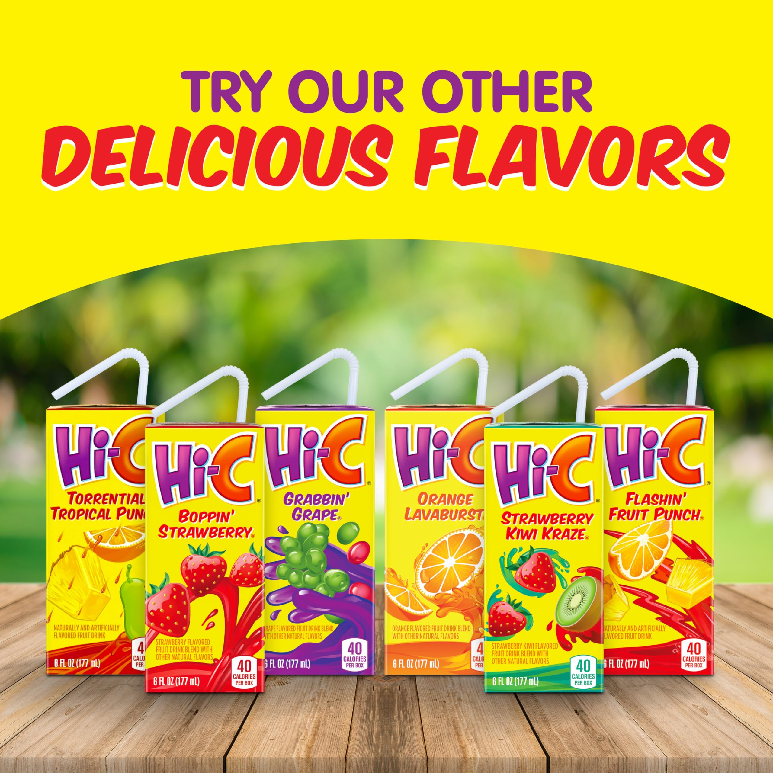 HI-C Flashin' Fruit Punch 6oz 8pk