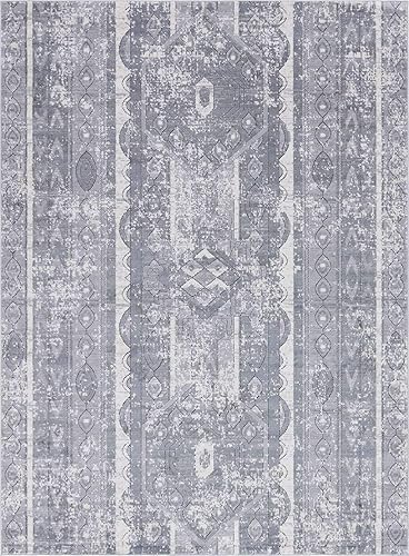 Miniatura 13 de Unique Loom Portland Collection - Alfombra de área (7 pies 10 pulgadas x 11 pies, rectangular, grismarfil)