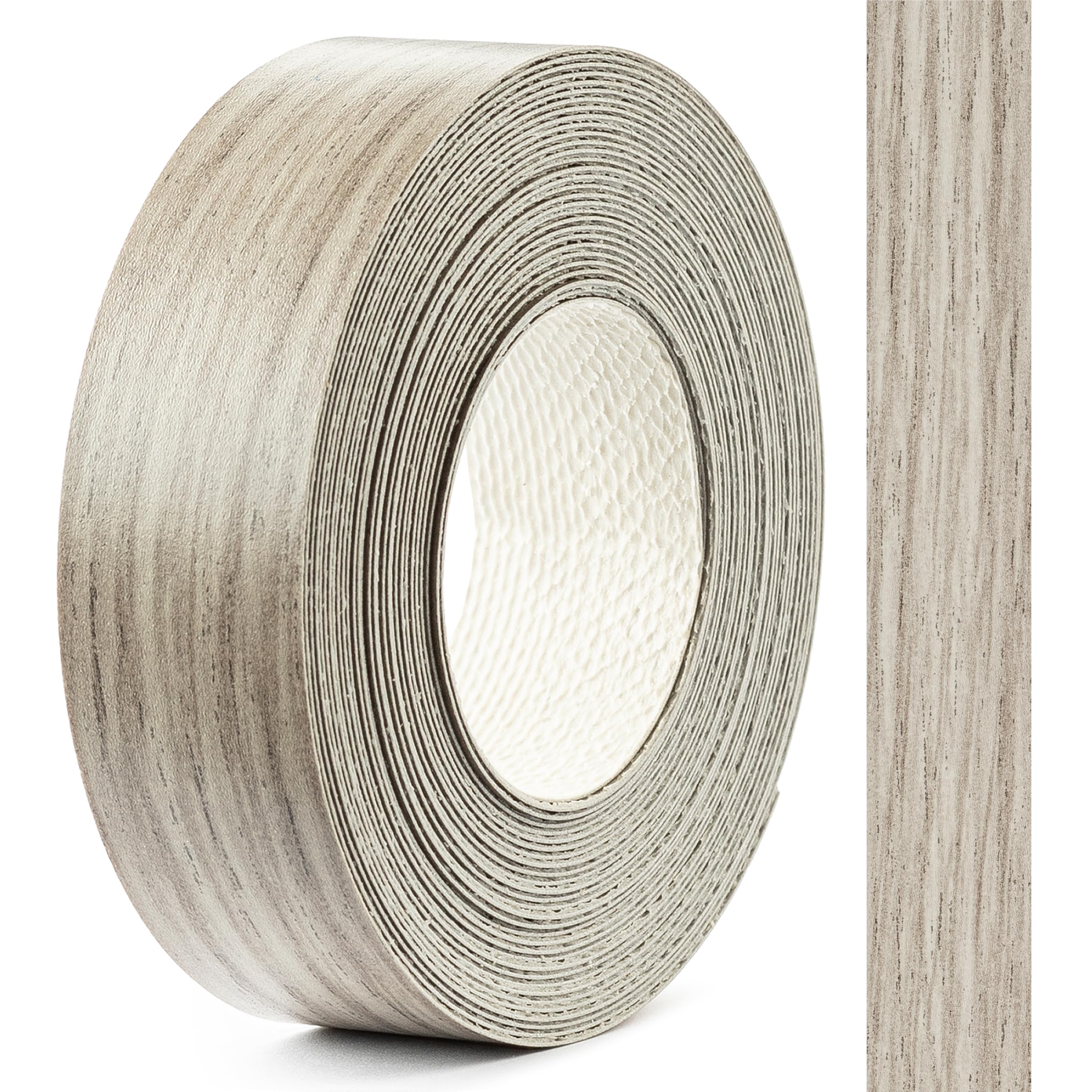 FOLDECOR Shorewood Hotmelt Melamine Edge Banding Tape 21mm x 5m, Iron on Edge Trim Strip for Furniture, Cabinets, Shelves & Panels, Easy to Apply & Cut
