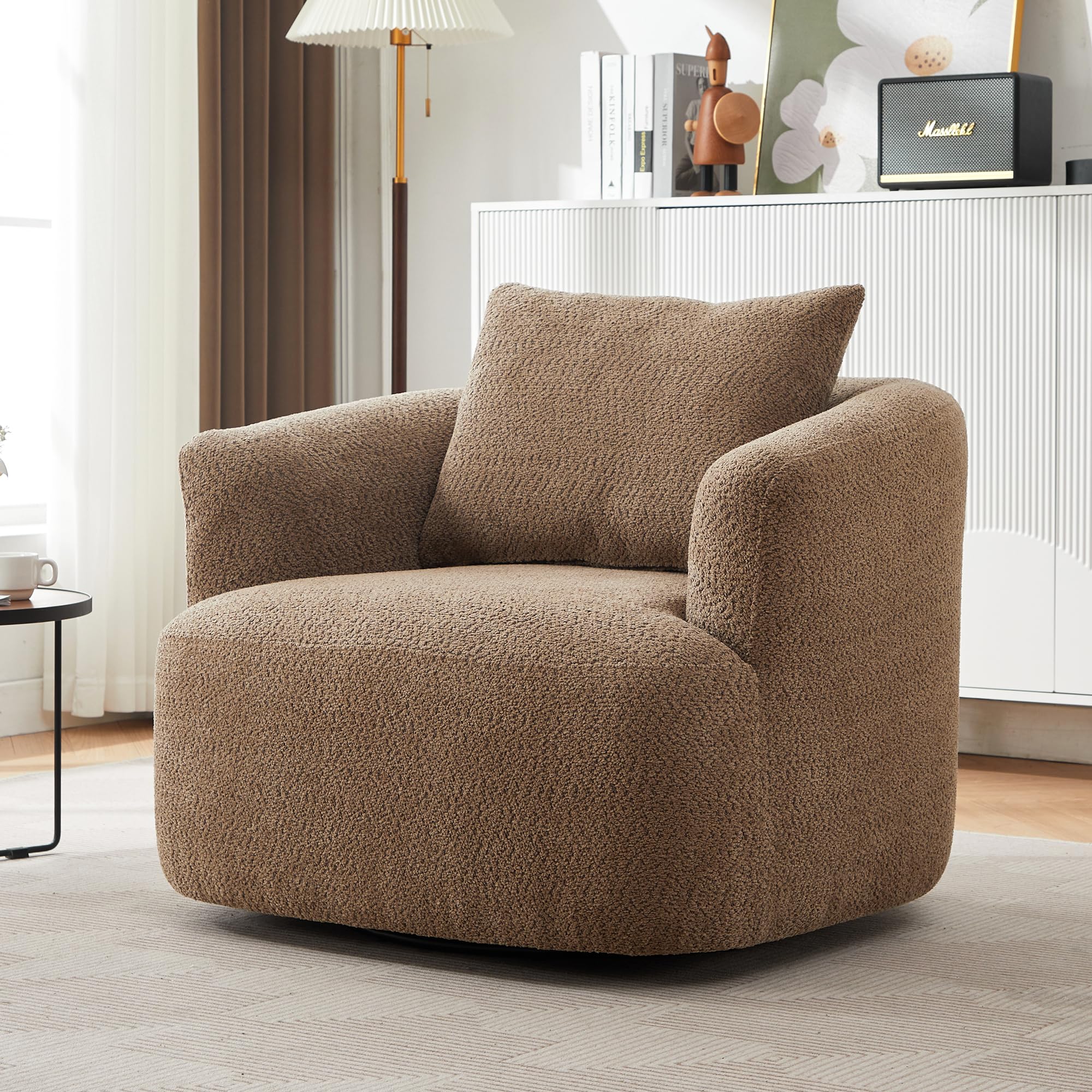 VilroCaz 360 degree swivel accent chair, front view
