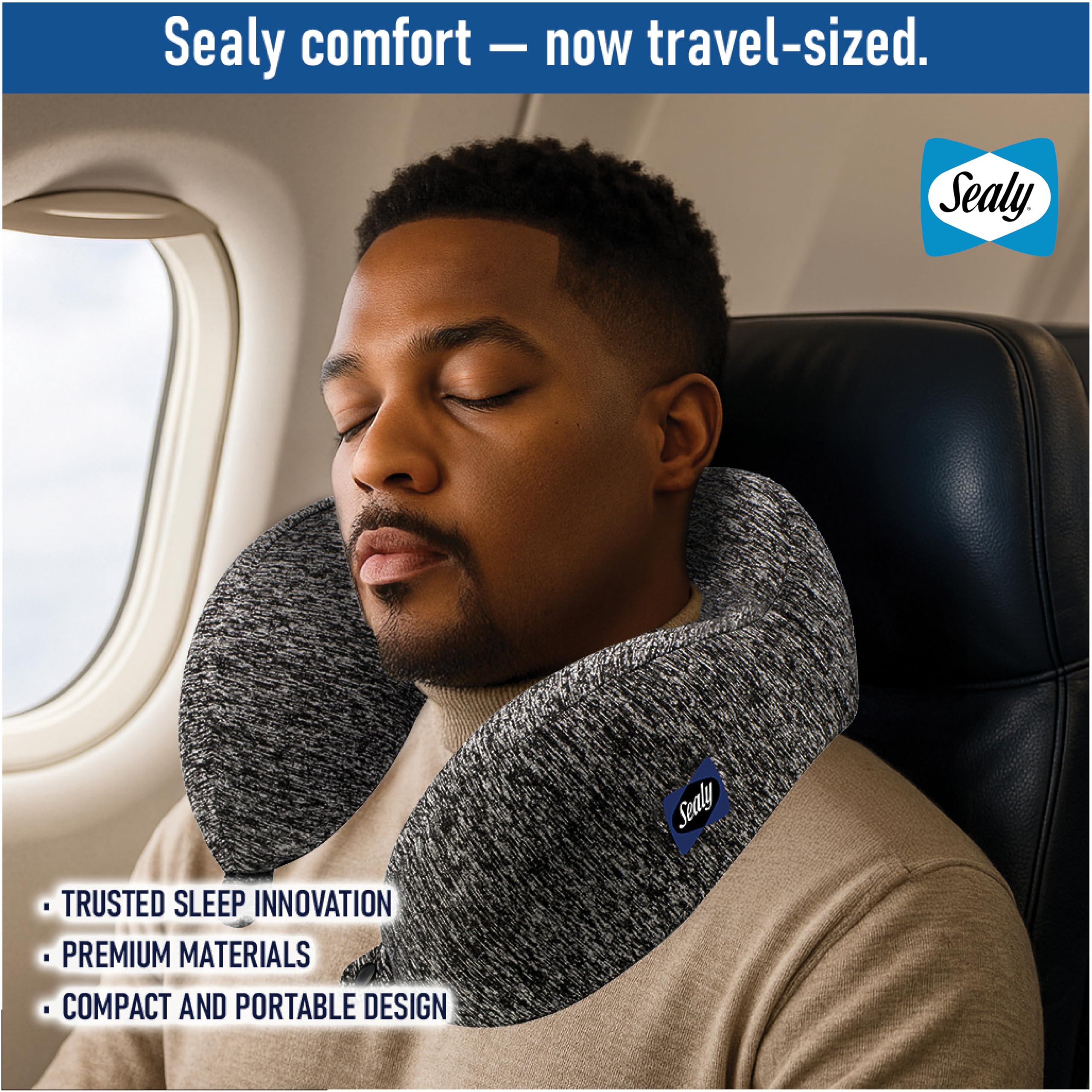 ♡SEALYシーリー 2WAY NECK PILLOW♡ Amazon.com: SEALY, Ergonomic Travel Pillow with Premium