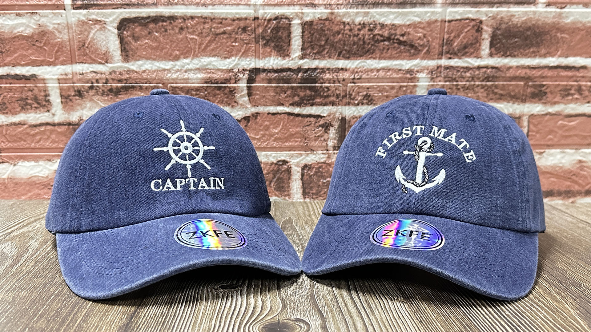 Amazon.com: ZKFE Captain & First Mate Hats for Couples, Navy