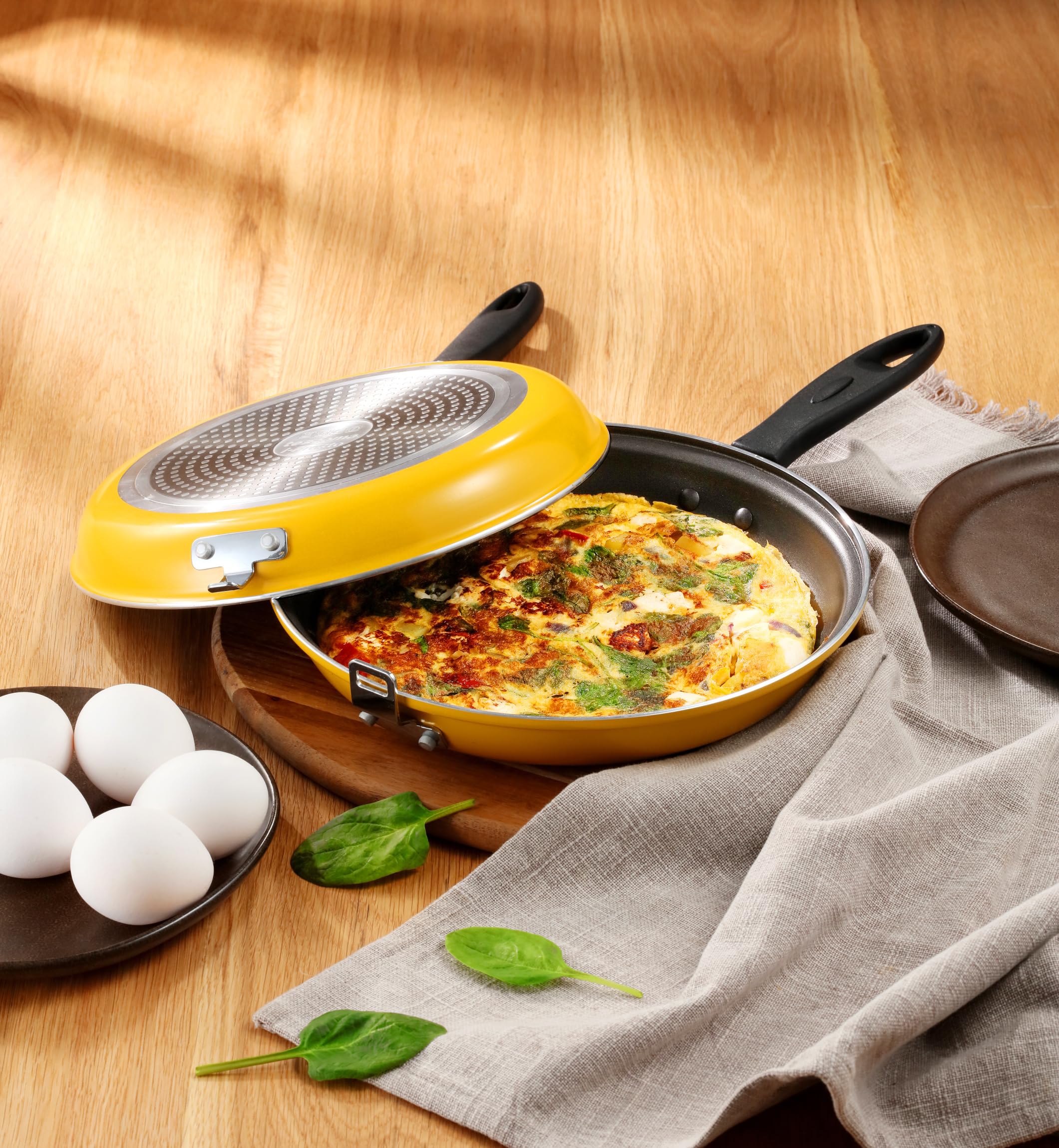 Tescoma i-Presto 594347 Sartén doble para tortilla antiadherente, diámetro 26 cm, inducción, línea i-Presto
