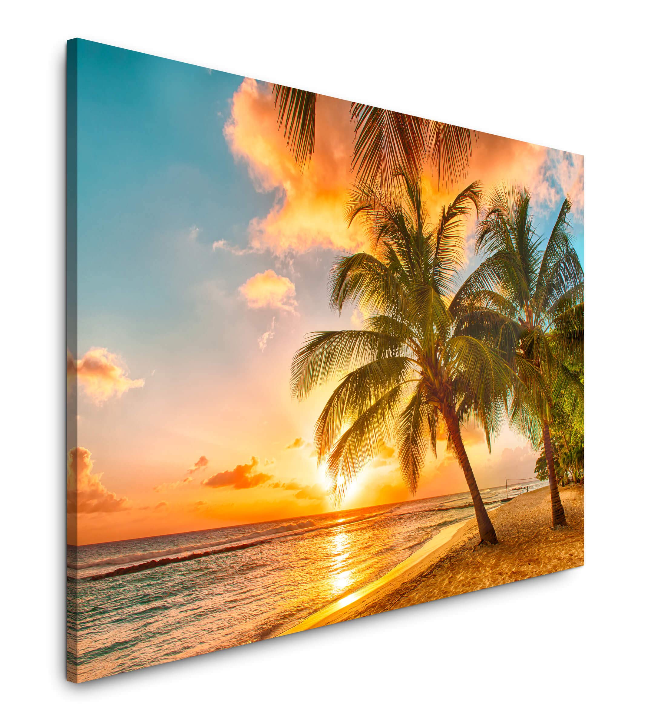 Sinus Art Wandbild 120x80cm - Dünenweg Zur Nordsee Leinwand