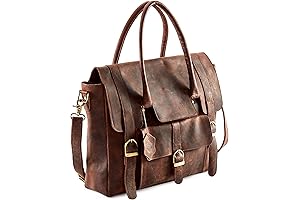 Multifunctional Leather Tote Laptop Bag With Zipper For Women
