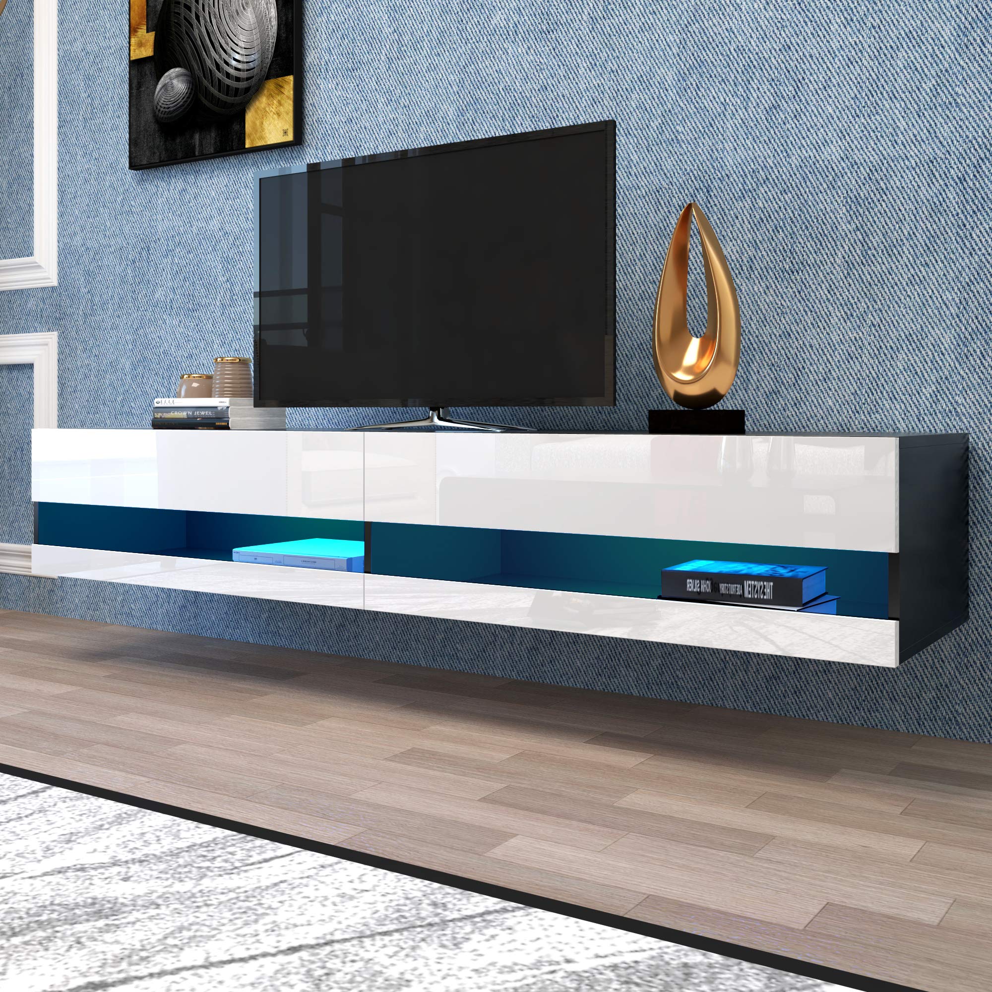 Buy Knocbel LED Floating TV Shelf Wall ed Media Console