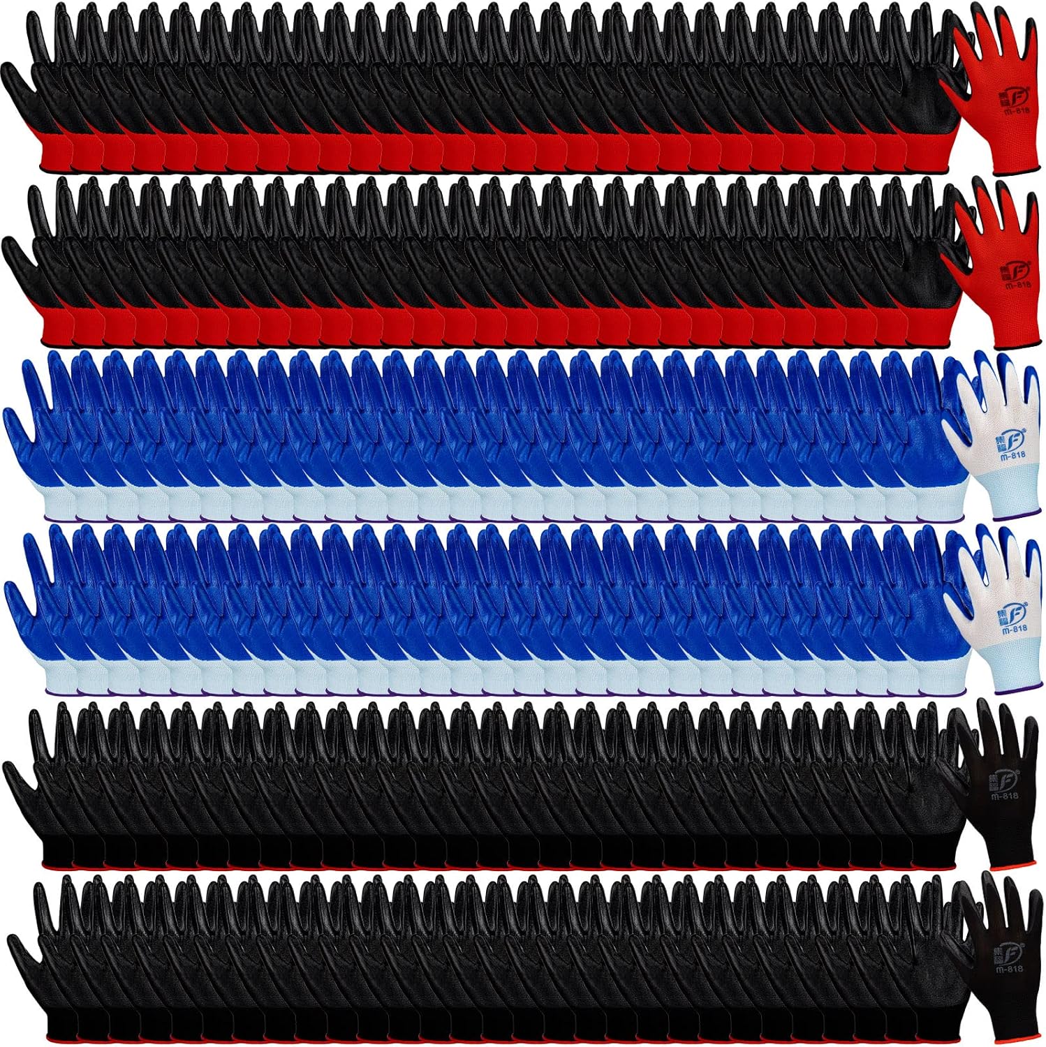 Gardening Gloves for Men Women Breathable Rubber Coated Garden Gloves Working Gloves for Gardening, 9.1 Inch