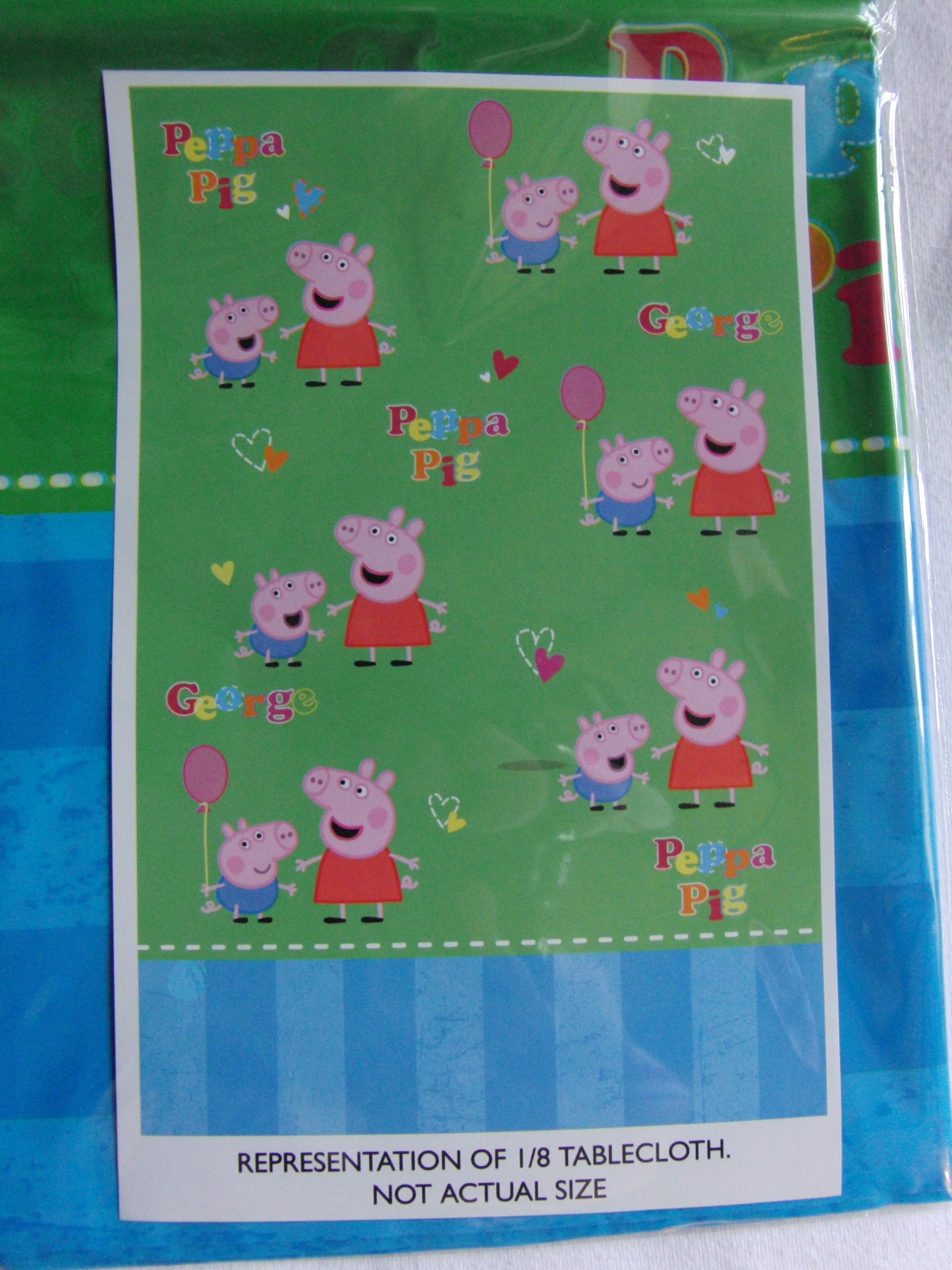 Tovaglia Compleanno Peppa Pig 120x180cm - Riutilizzabile Per Feste Bambini - Foto 3