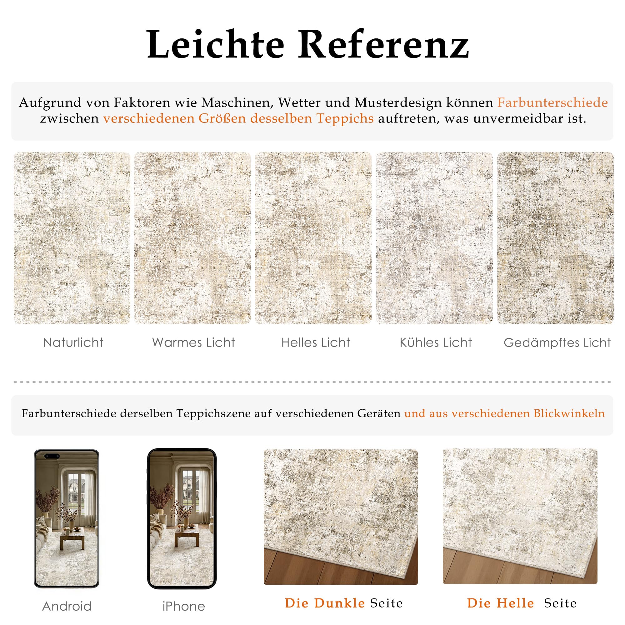 PureCozy Fußmatte Teppich 60x90cm Beige Fussmatte Waschbarer Modern Abstrakt TeppichläUfer Küchen Wohnzimmer Schlafzimmer Bettvorleger Teppiche rutschfest Kurzflor Weich