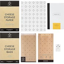 Formaticum Cheese Storage Kit x 2 - Cheese Storage Bags 30, Cheese Storage Paper 30 and Cheese Log Pocket Journal 2