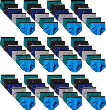 Case Pack of 720 Pieces Men Cotton Briefs in Bulk for Homeless Shelter Donating, Wholesale Underwear for Mens 720 Piece Assorted Briefs