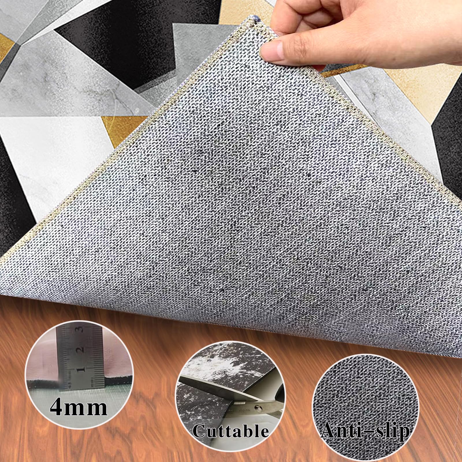 Protector Suelo Silla Ruedas Alfombra Silla Gaming Alfombra Silla Escritorio Antideslizante Alfombra Oficina para Silla con Ruedas Alfombra Protectora Suelo Silla Alfombra Gamer 120 x 150 cm