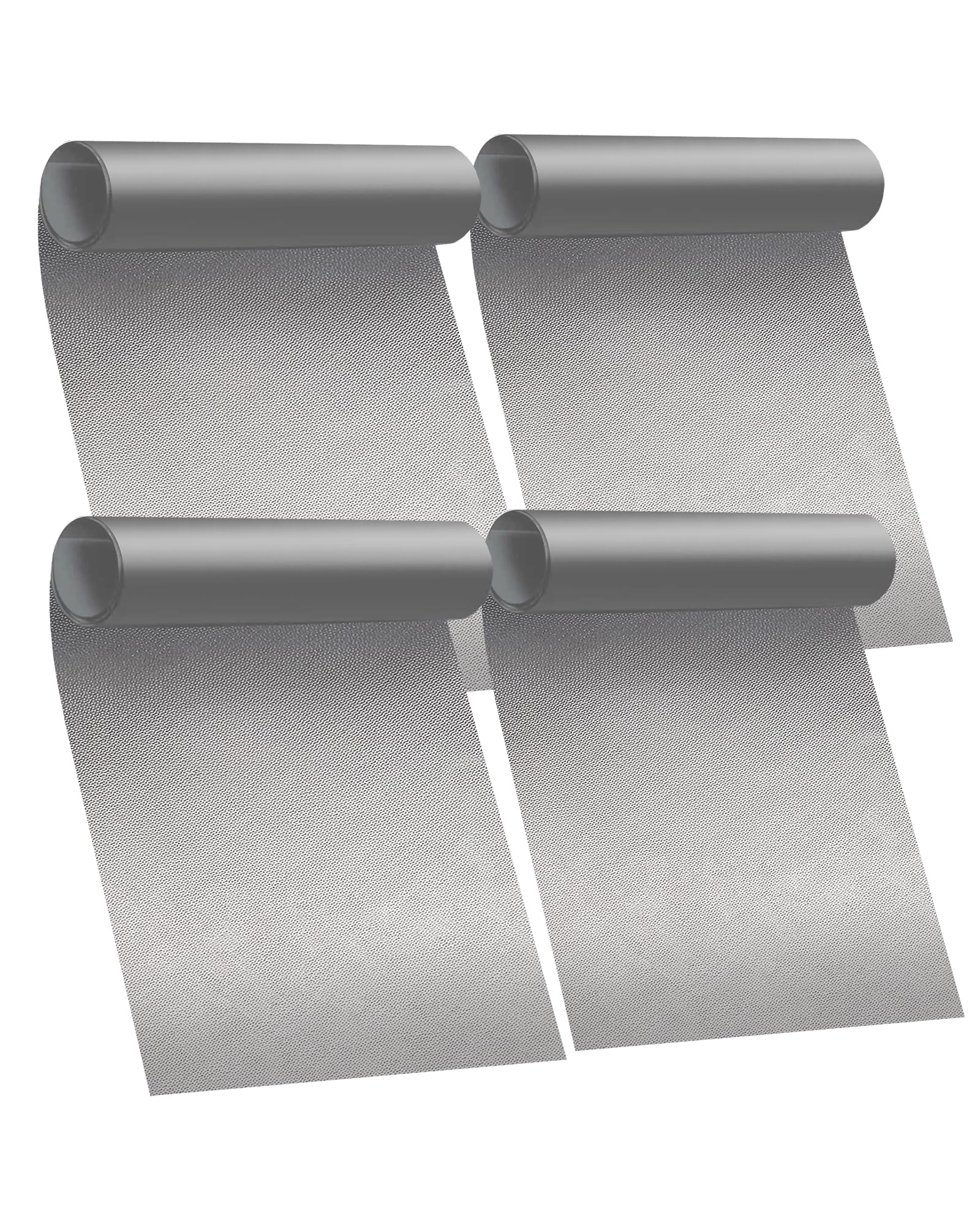 Oven Liners for Bottom of Oven - 4 Pack Large Heavy Duty Oven Mats, 17"x 25" Reusable Matt Liner for Electric, Gas, Toaster Ovens &amp; Grills, BPA &amp; PFOA Free, Kitchen Essentials, Silver