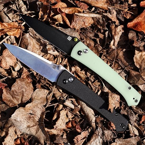 Miniatura 4 de ARTISANCUTLERY Navaja de bolsillo plegable Andromeda(1856P) EDC Pequeño Cuchillo plegable con bloqueo de botón AR-RPM9 Hoja de acero y mango G10